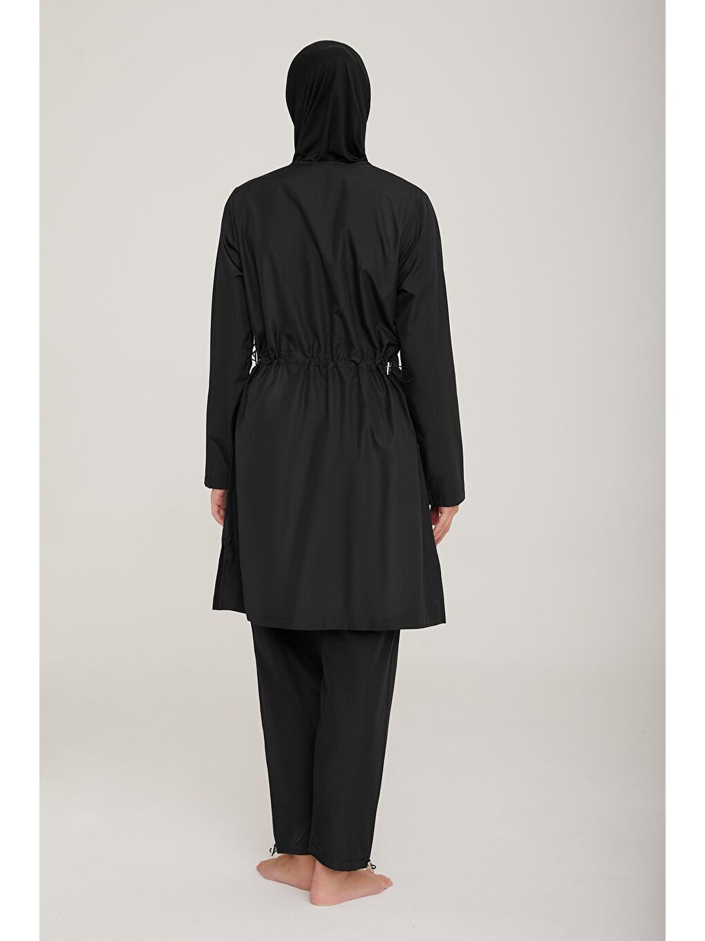 Paraşüt Tam Kapalı Tesettür Mayo Beny 9075 Siyah-3