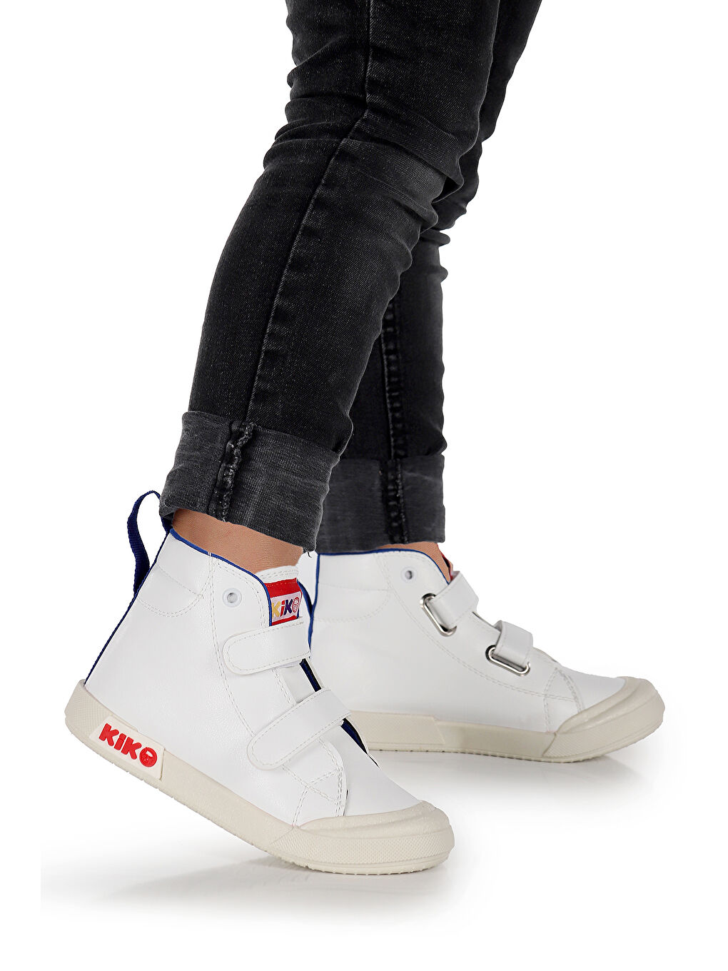 Beyaz Garf Günlük Cırtlı Erkek Çocuk Bot Ayakkabı-2