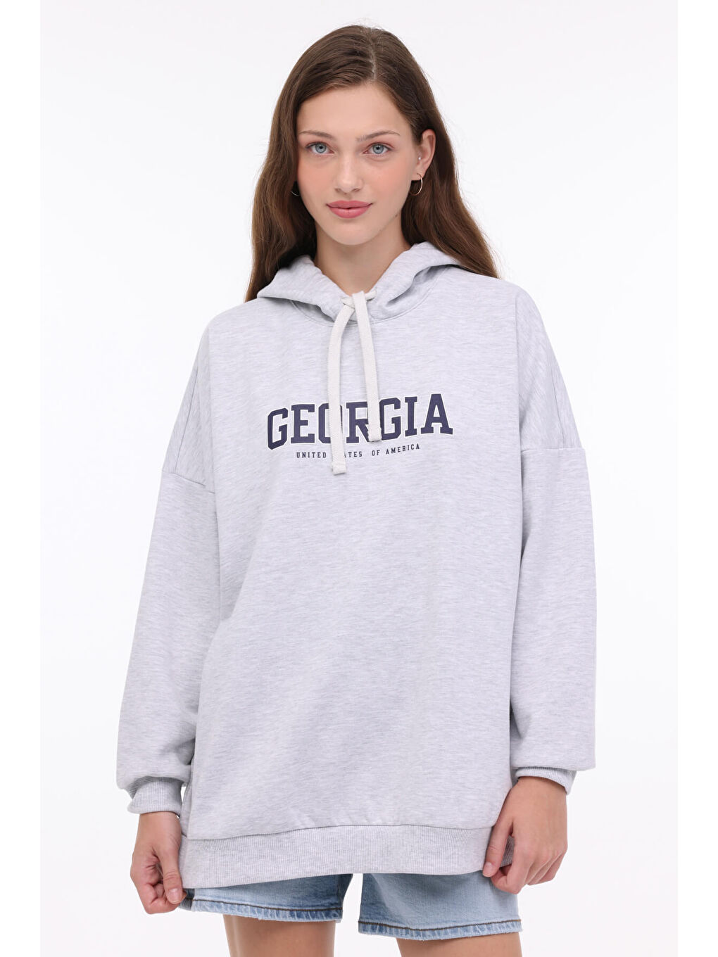 Kinetix Gri WL LYRA-YD 17LYRA01 4PR GRI MELANJ Kadın Sweatshirt