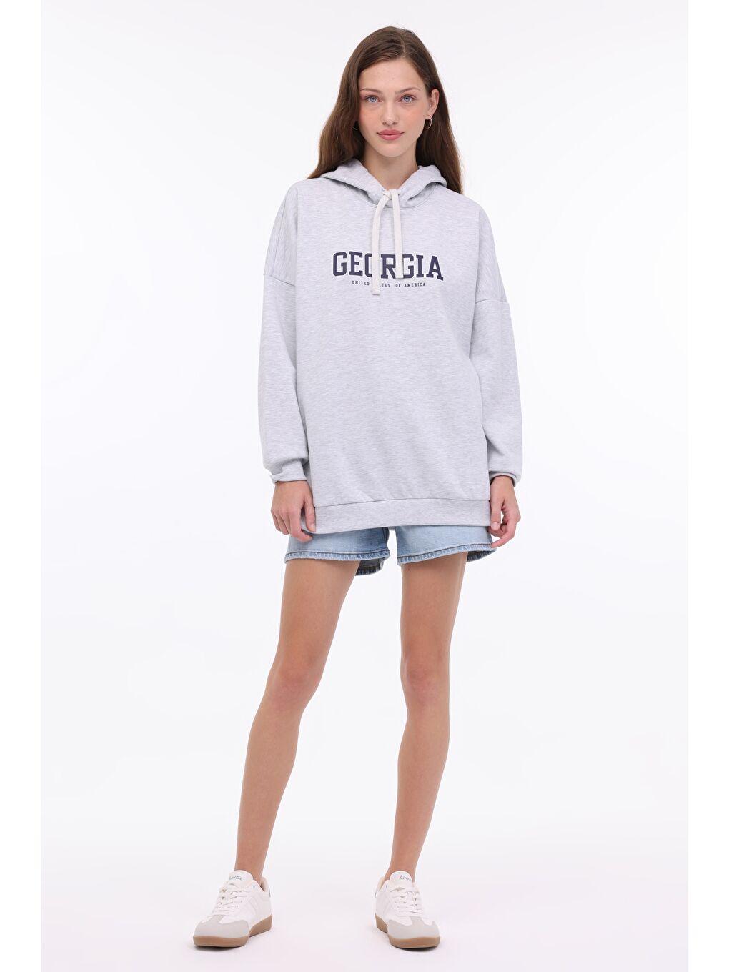 Kinetix Gri WL LYRA-YD 17LYRA01 4PR GRI MELANJ Kadın Sweatshirt - 2