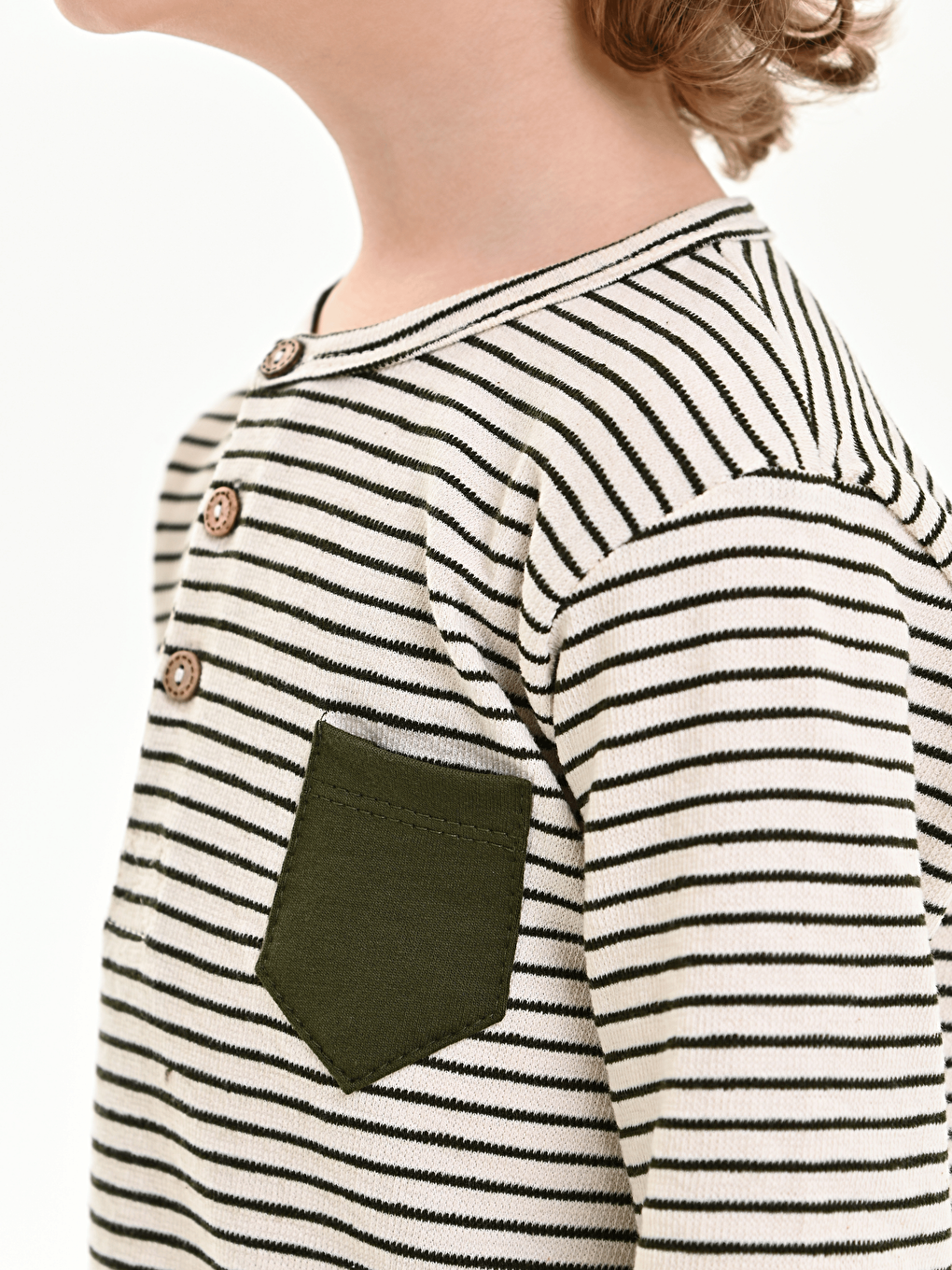 Yeşil Bisiklet Yaka Baskılı Erkek Bebek Sweatshirt ve Eşofman Alt 2'li-4