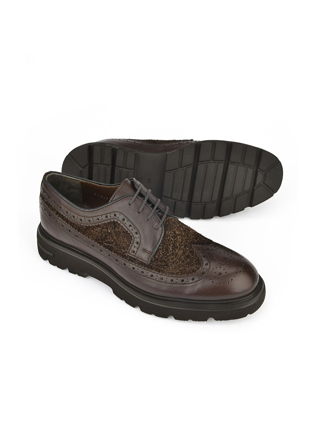 Kahverengi Erkek Hakiki Deri Ayakkabı 14319Z33307 Kahve-1