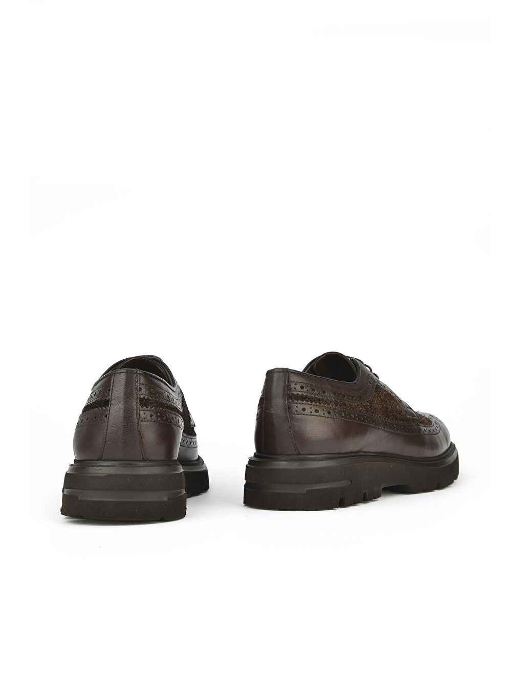 Kahverengi Erkek Hakiki Deri Ayakkabı 14319Z33307 Kahve-2