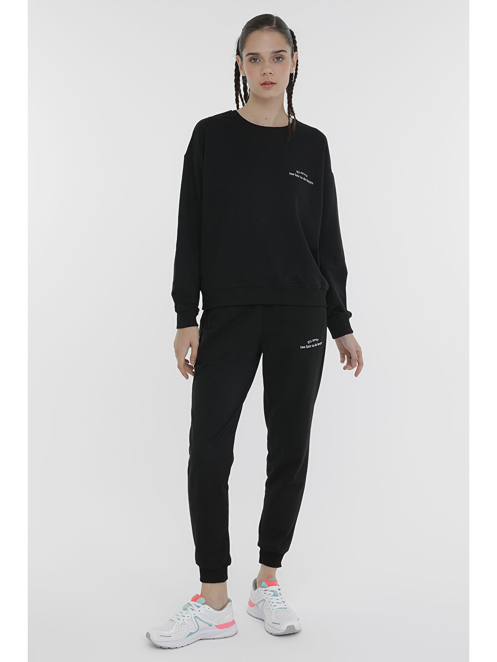 Kinetix Siyah WB AURA BSC 16OV82 3PR Siyah Kadın Sweatshirt - 2