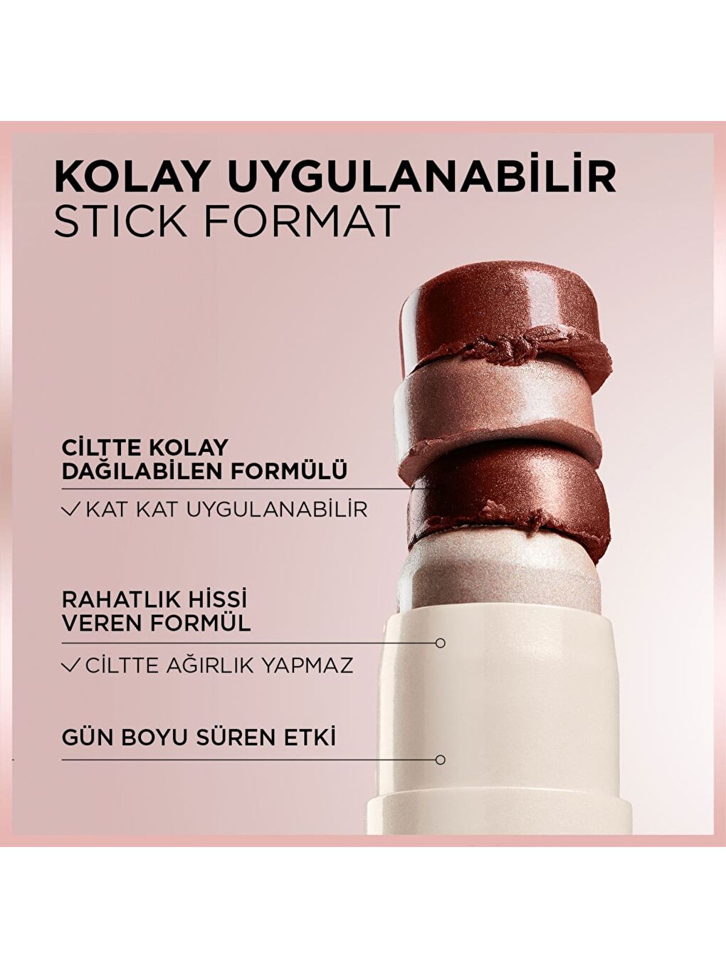 Lumi Glass Islak Bitişli Stick Aydınlatıcı - 620 Glassy Pink Ballet-3