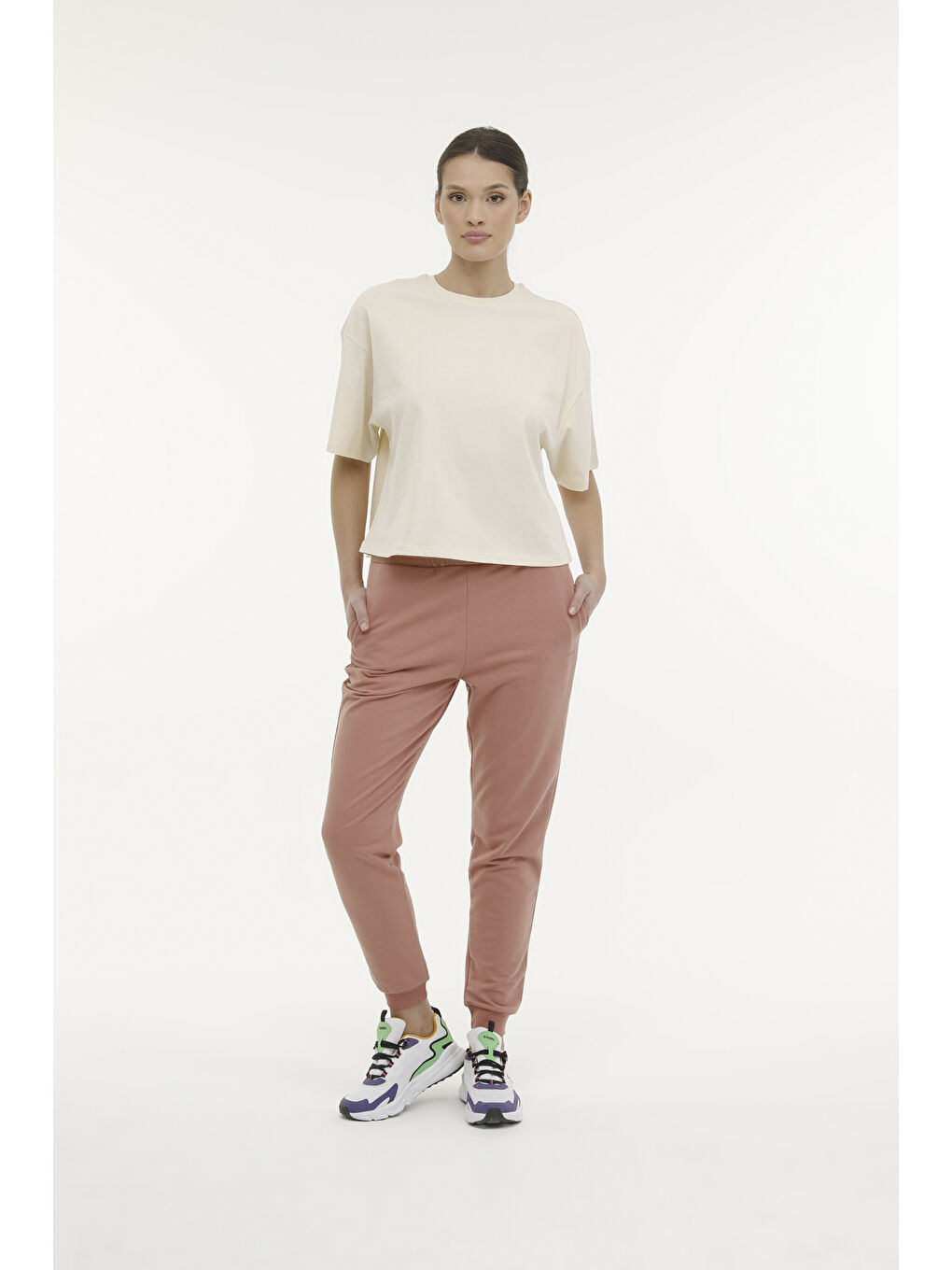 Kinetix Pembe WB JOGGER 22SN86 4FX Gül Kurusu Kadın Eşofman Altı - 2