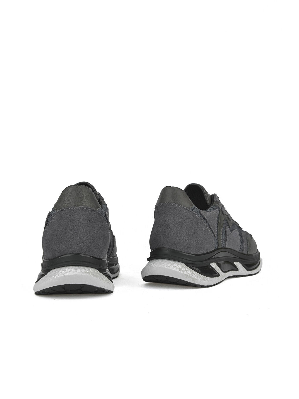 Erkek Hakiki Deri Sneaker 1431042Z8120 Gri-2