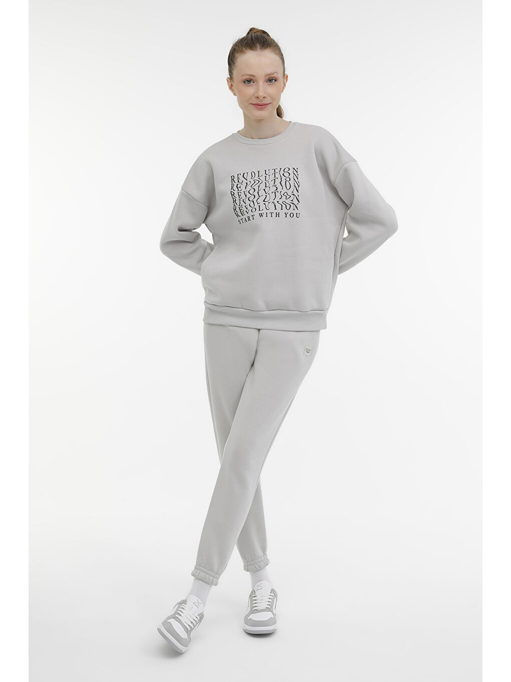 Kinetix WL RACHEL 16SDK203 3PR Gri Kadın Sweatshirt - 2