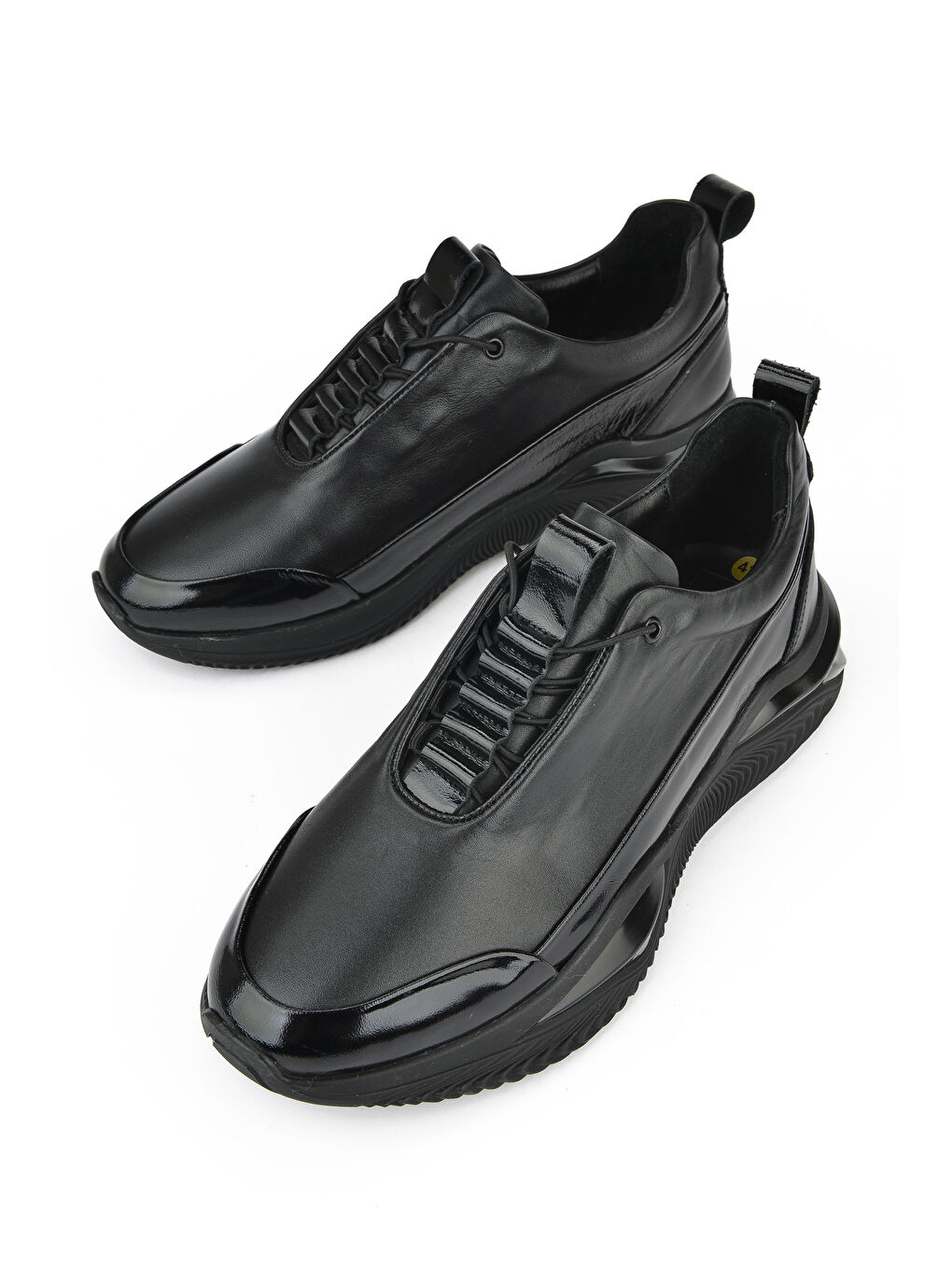 Erkek Hakiki Deri Sneaker 1431042Z6155 Siyah