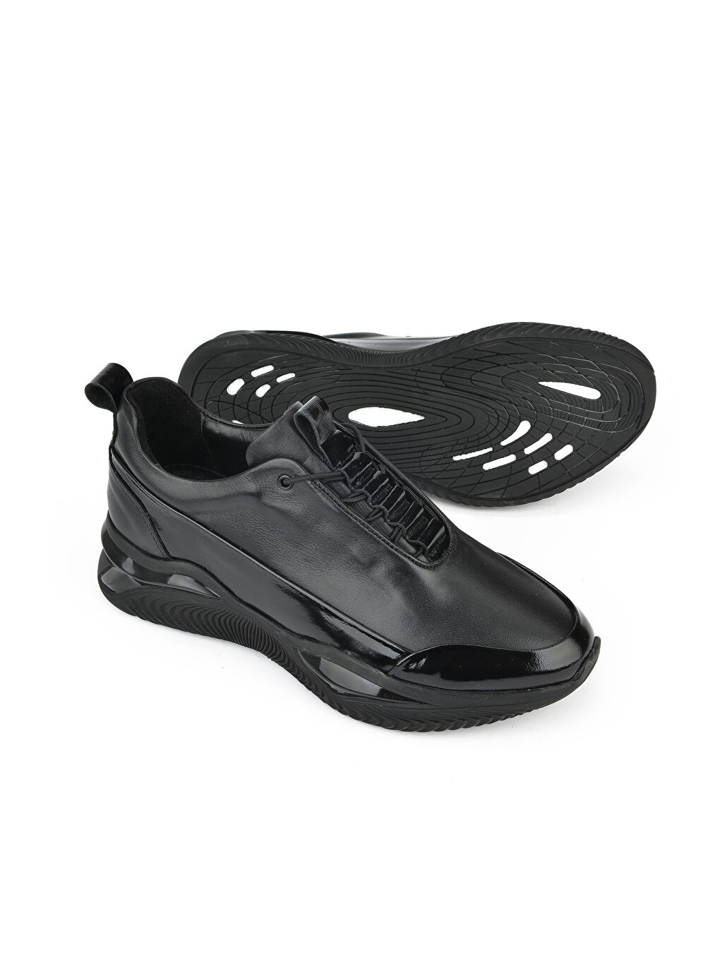 Erkek Hakiki Deri Sneaker 1431042Z6155 Siyah-1