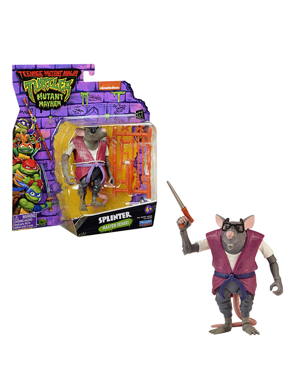 Ninja Turtles Renksiz Mutant Mayhem Aksiyon Figürler Splinter 83269