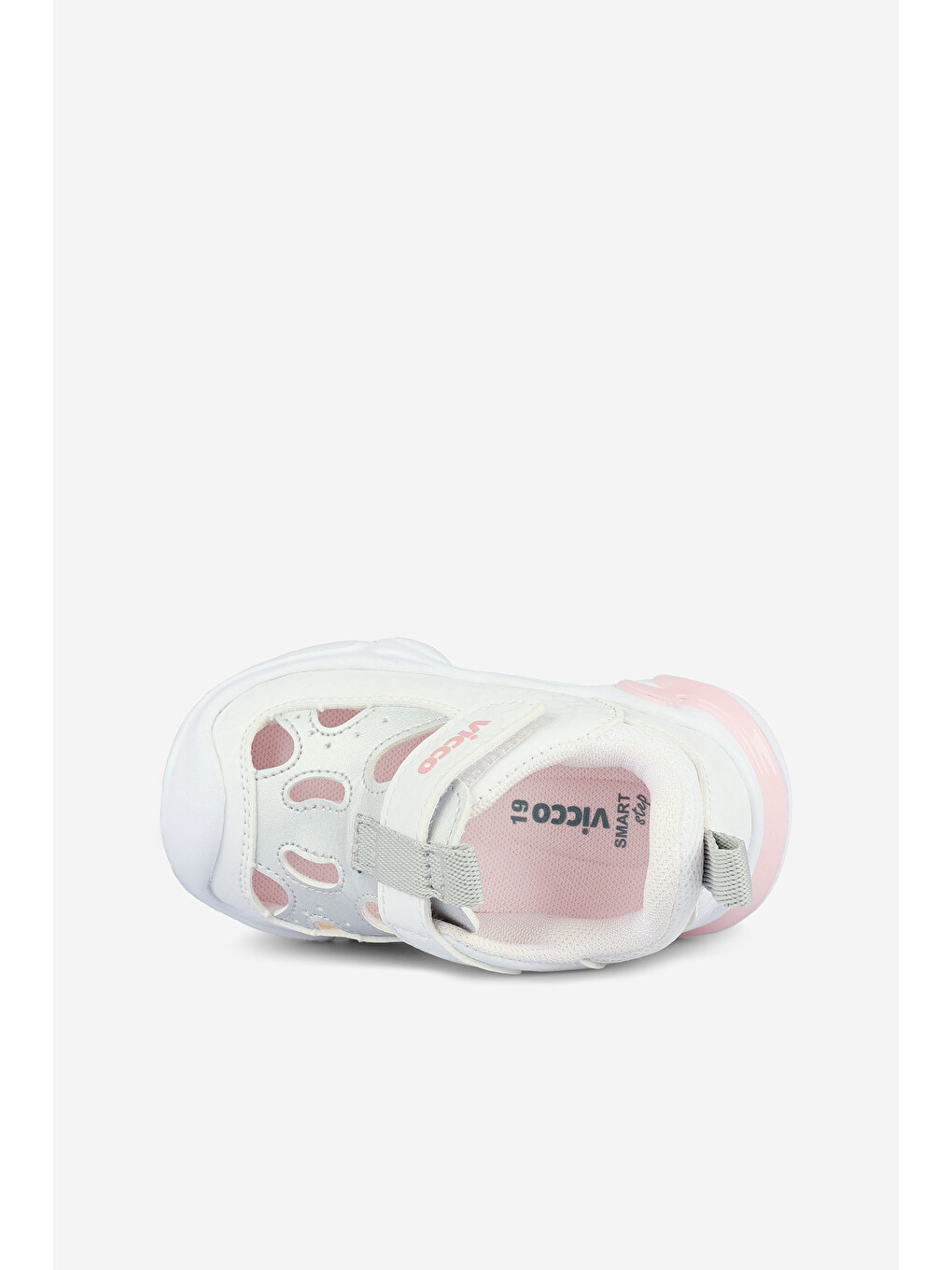 Gri Gizmo Işıklı Kız Bebek Gümüş Spor Ayakkabı-2