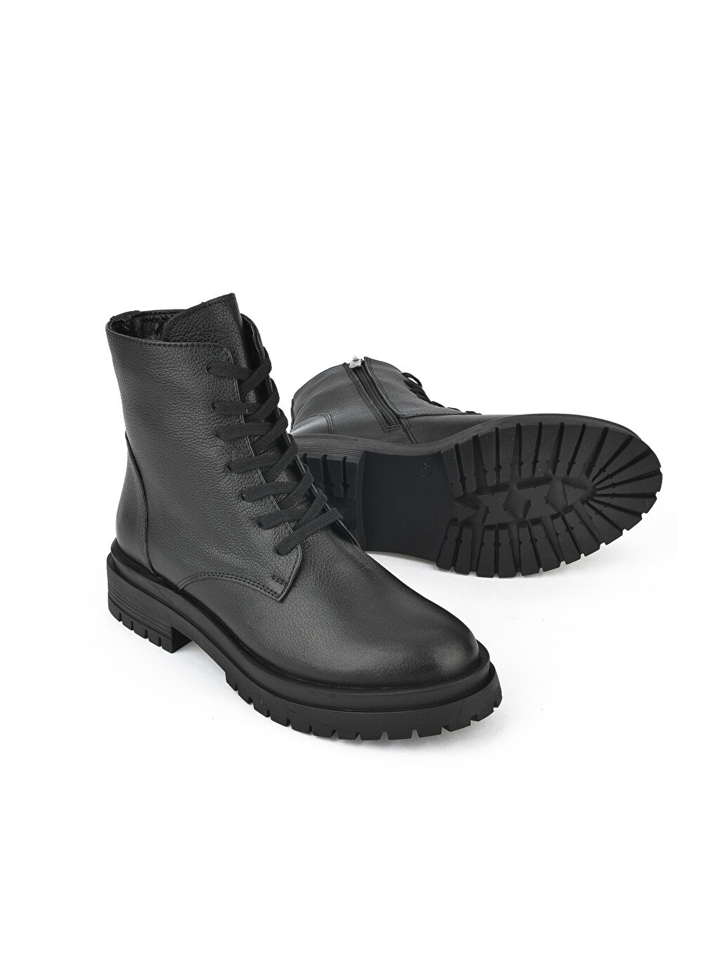 Kadın Hakiki Deri Bot 143359Z305 Siyah-1