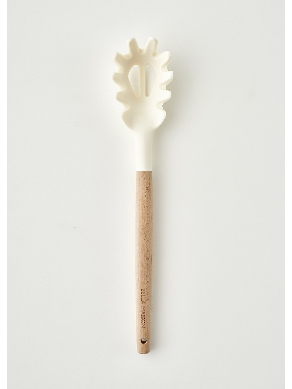 Ekru Olivia Silikon Makarna Kepçesi Krem (31x6x4 Cm)