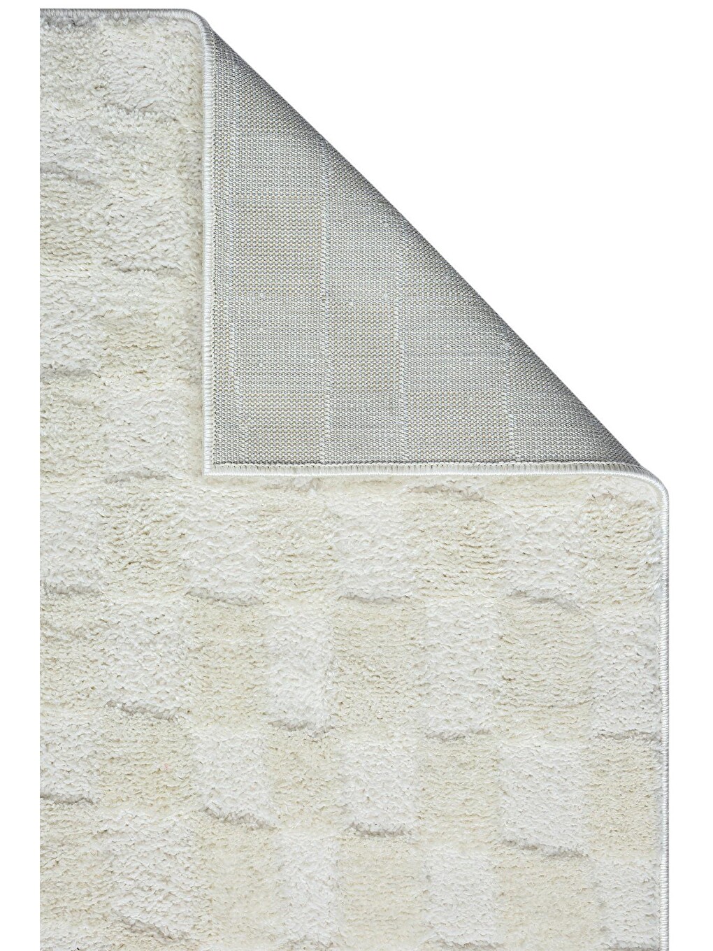 Ekru Jung 7184 Modern Dokuma Yumuşak Post Shaggy Halı-200x290 Cm-3