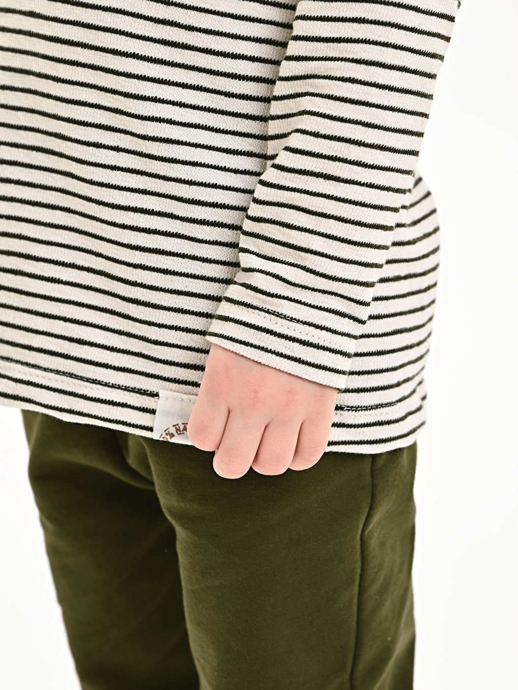 Yeşil Bisiklet Yaka Baskılı Erkek Bebek Sweatshirt ve Eşofman Alt 2'li-6