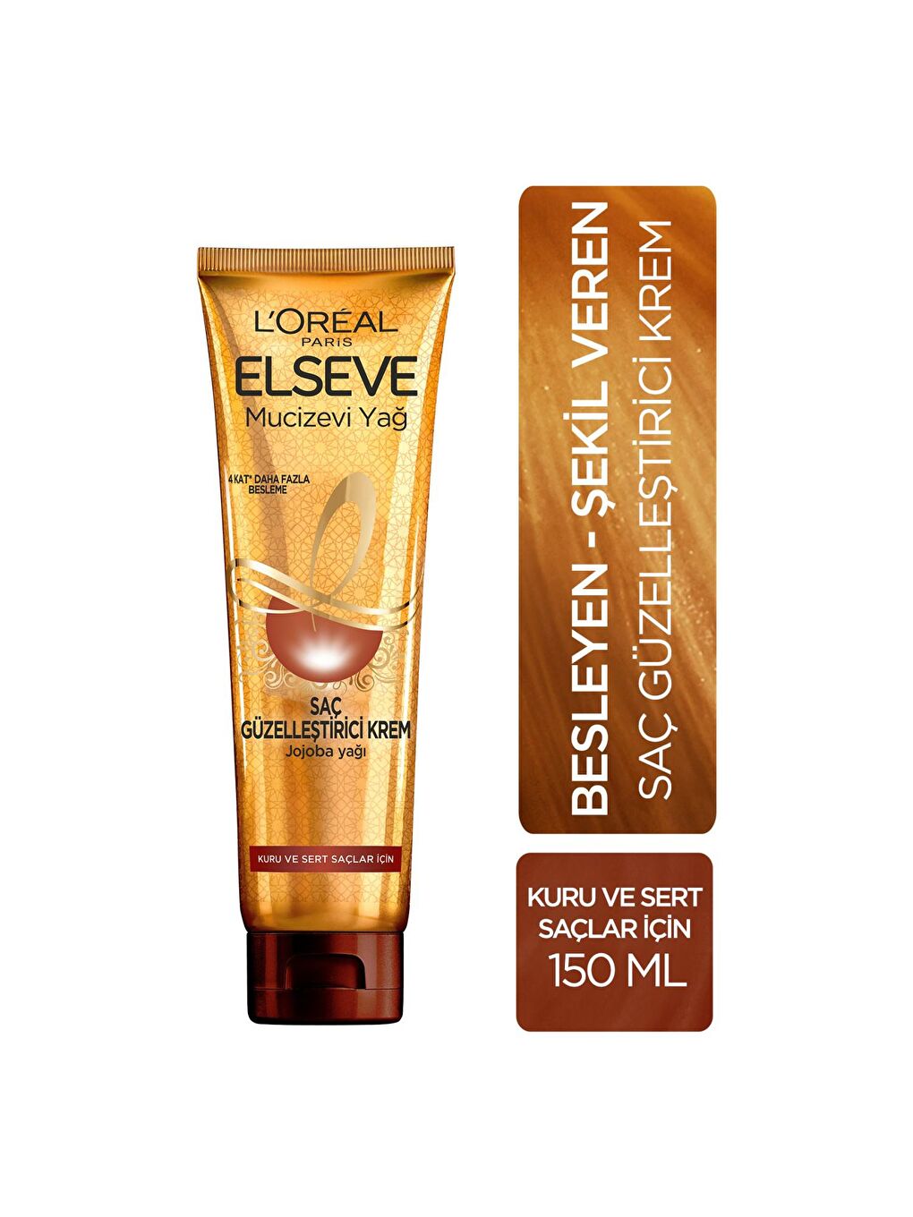 Elseve Mucizevi Yağ Saç Güzelleştirici Krem 150 ml x 2 Adet-1