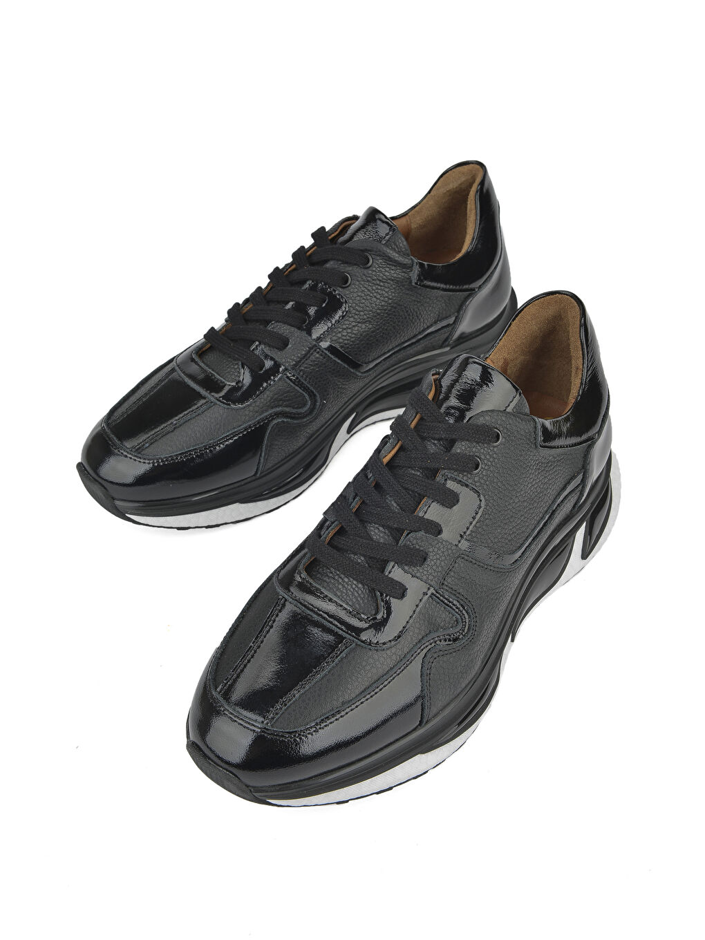 Erkek Hakiki Deri Sneaker 1431042Z8365 Siyah