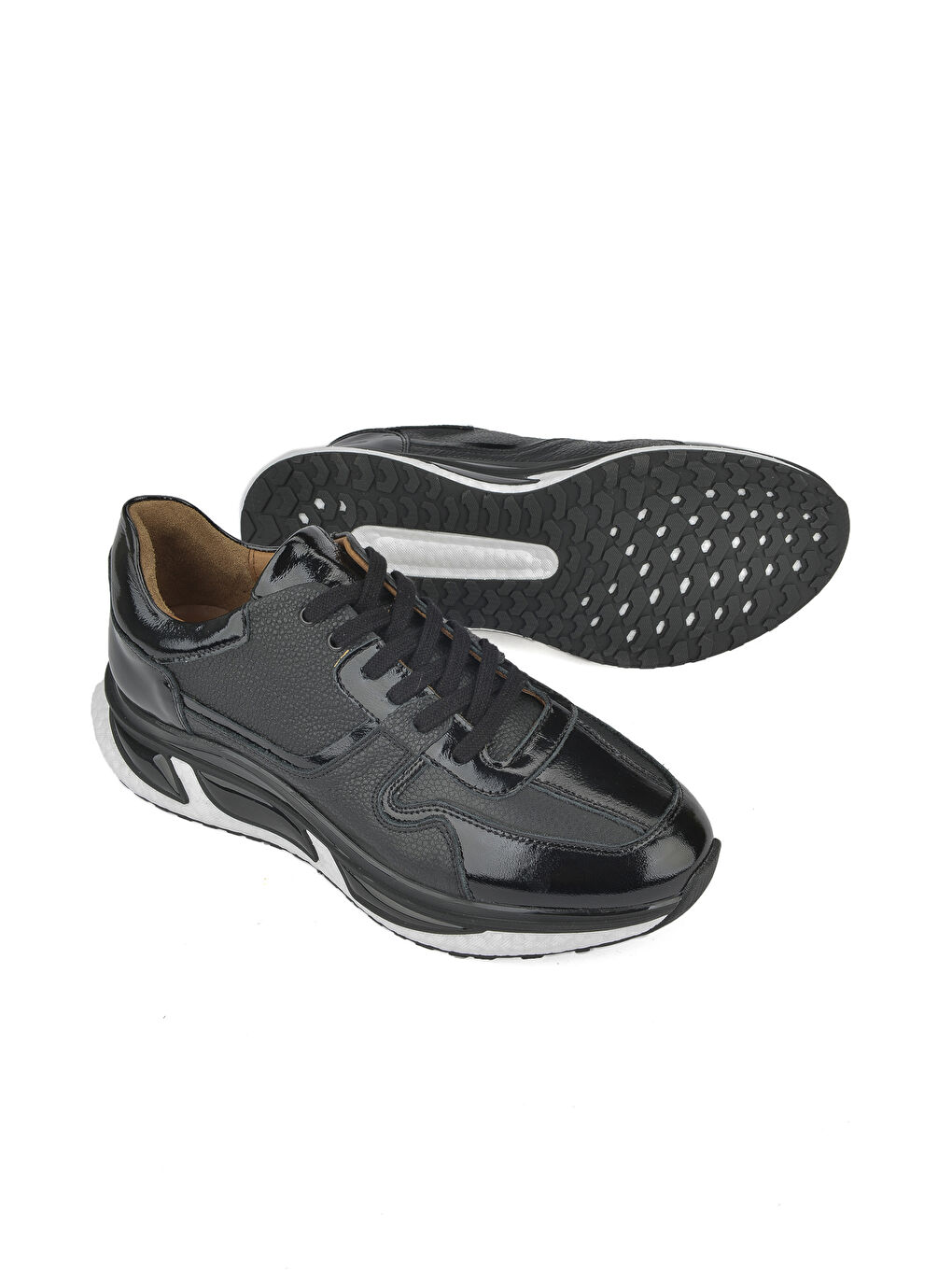 Erkek Hakiki Deri Sneaker 1431042Z8365 Siyah-1