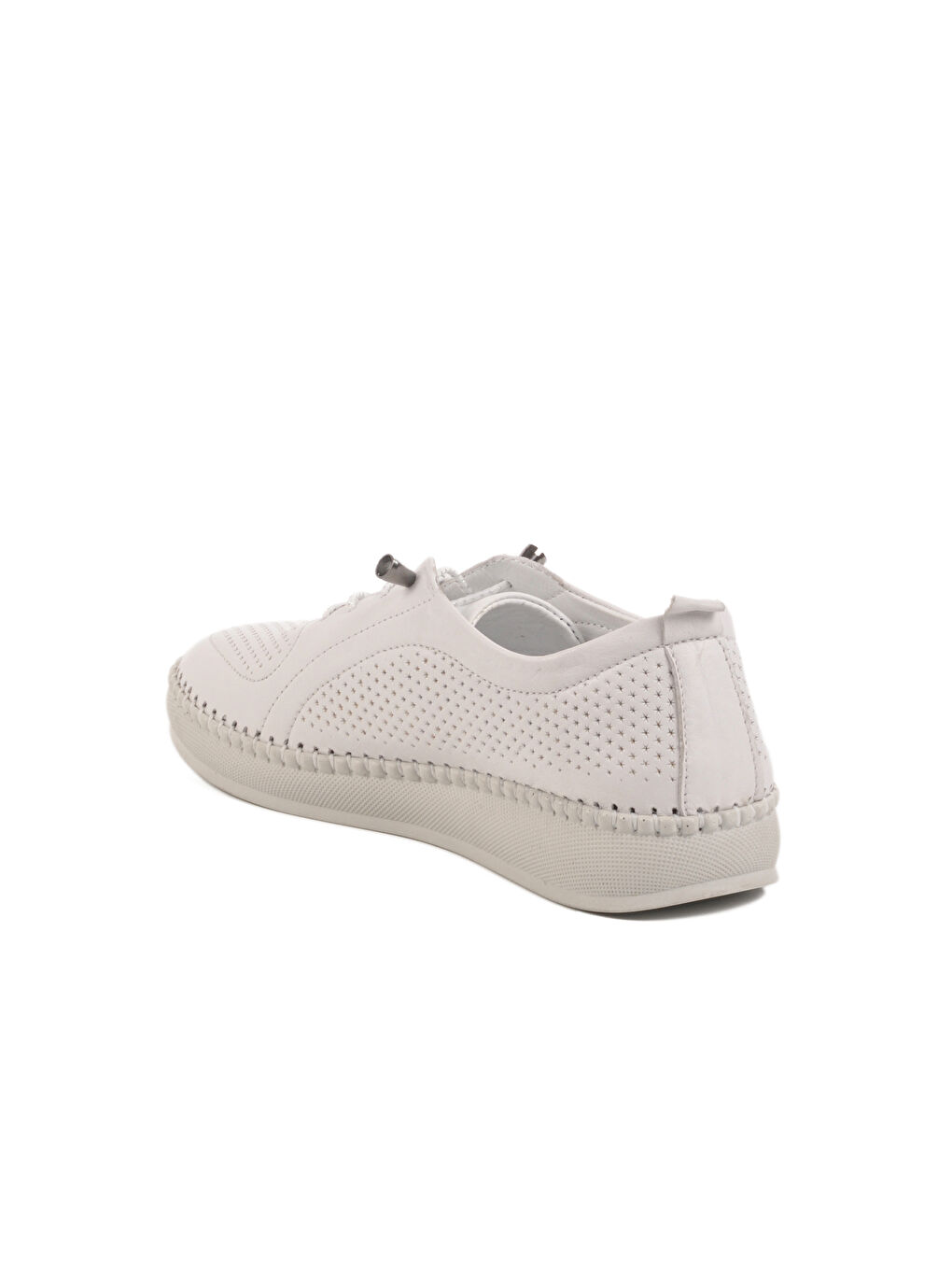 Beyaz Hakiki Deri Kadın Casual Ayakkabı 212 Z-3