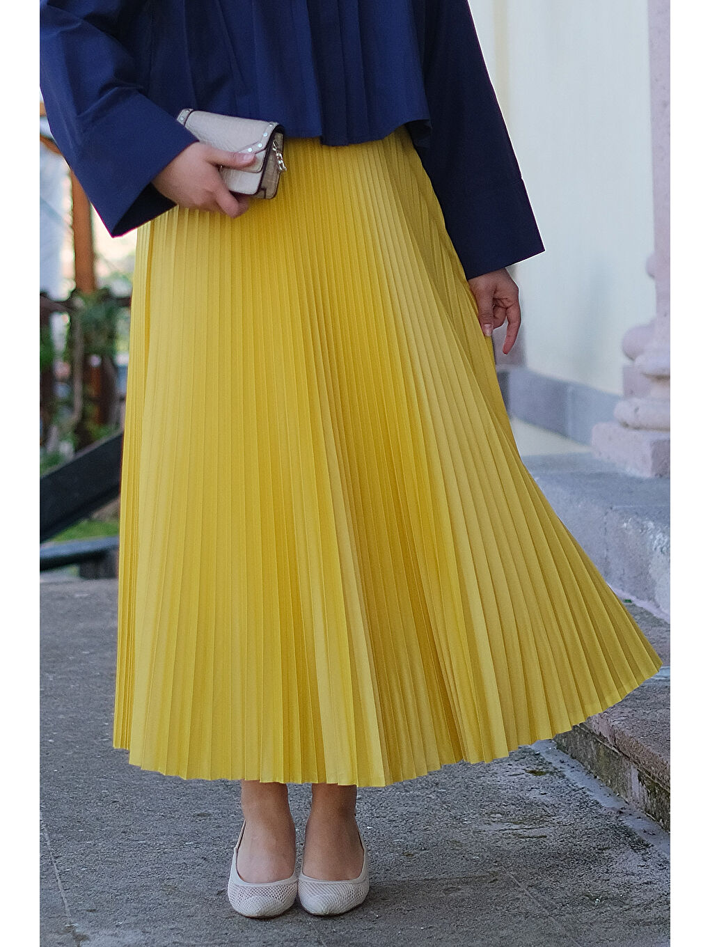 Yeşil Kadın ELISA PILISELI ETEK YAG YESIL-2