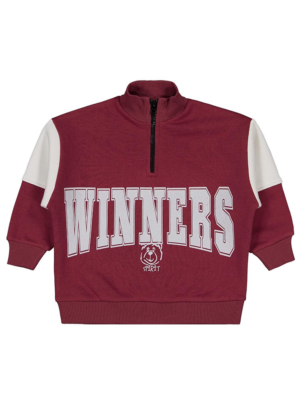 Boys Winners Baskılı 2-5 Yaş Sweatshirt - Bordo