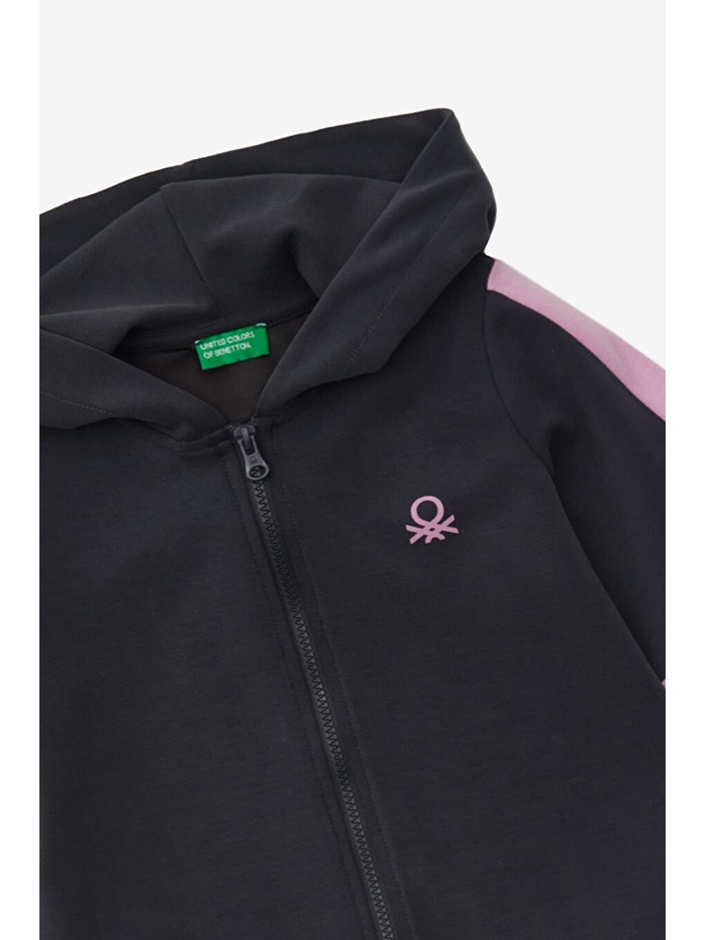 Antrasit Kız Çocuk  Fermuarlı Sweatshırt-4