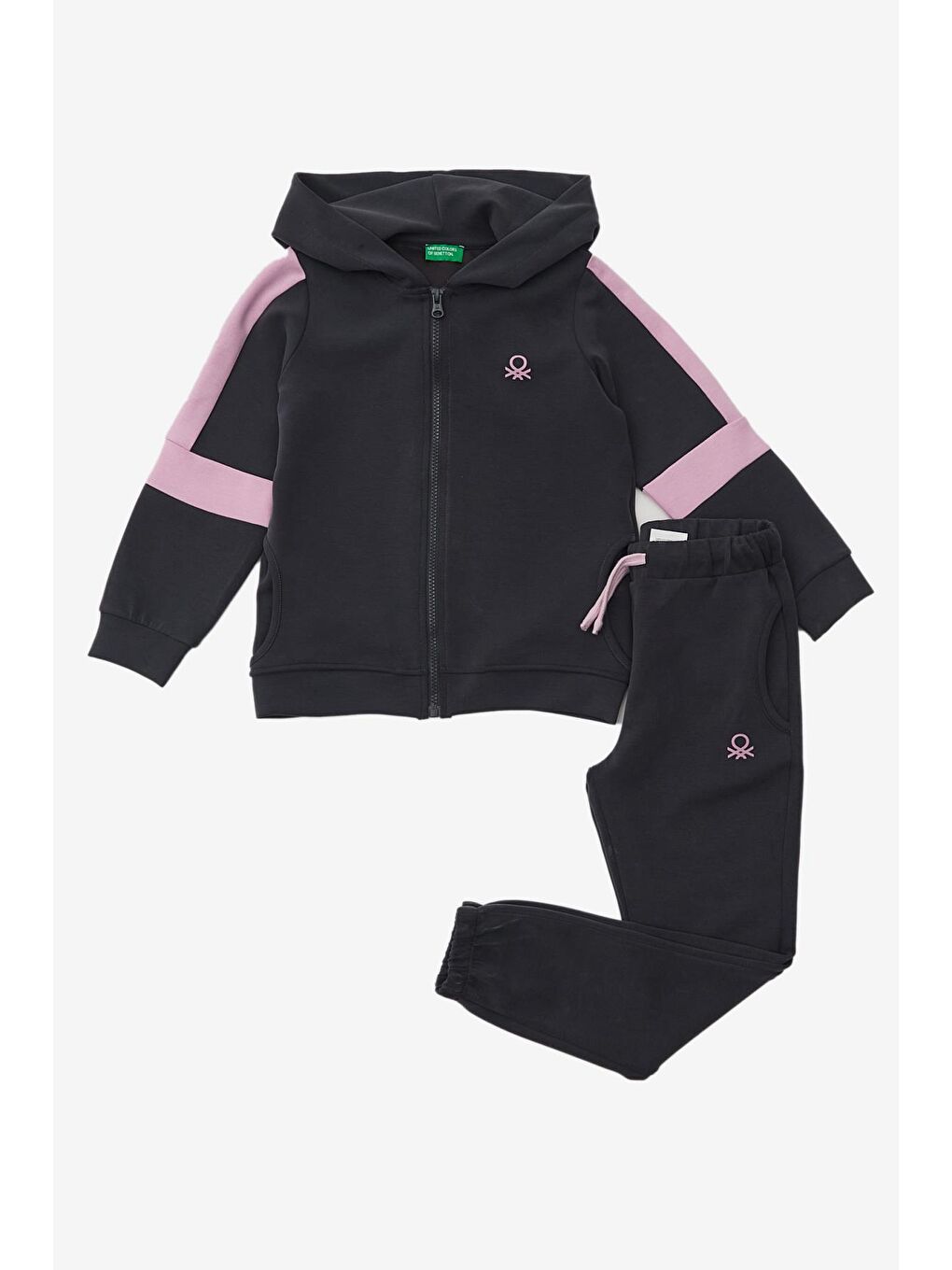 Antrasit Kız Çocuk  Fermuarlı Sweatshırt-6