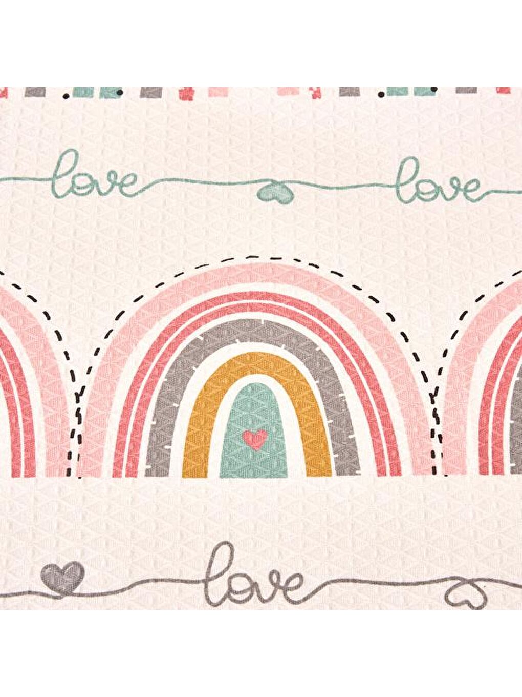 Karışık Soft Aechma Çift Kişilik Pike - Renkli - 200x220 cm-2