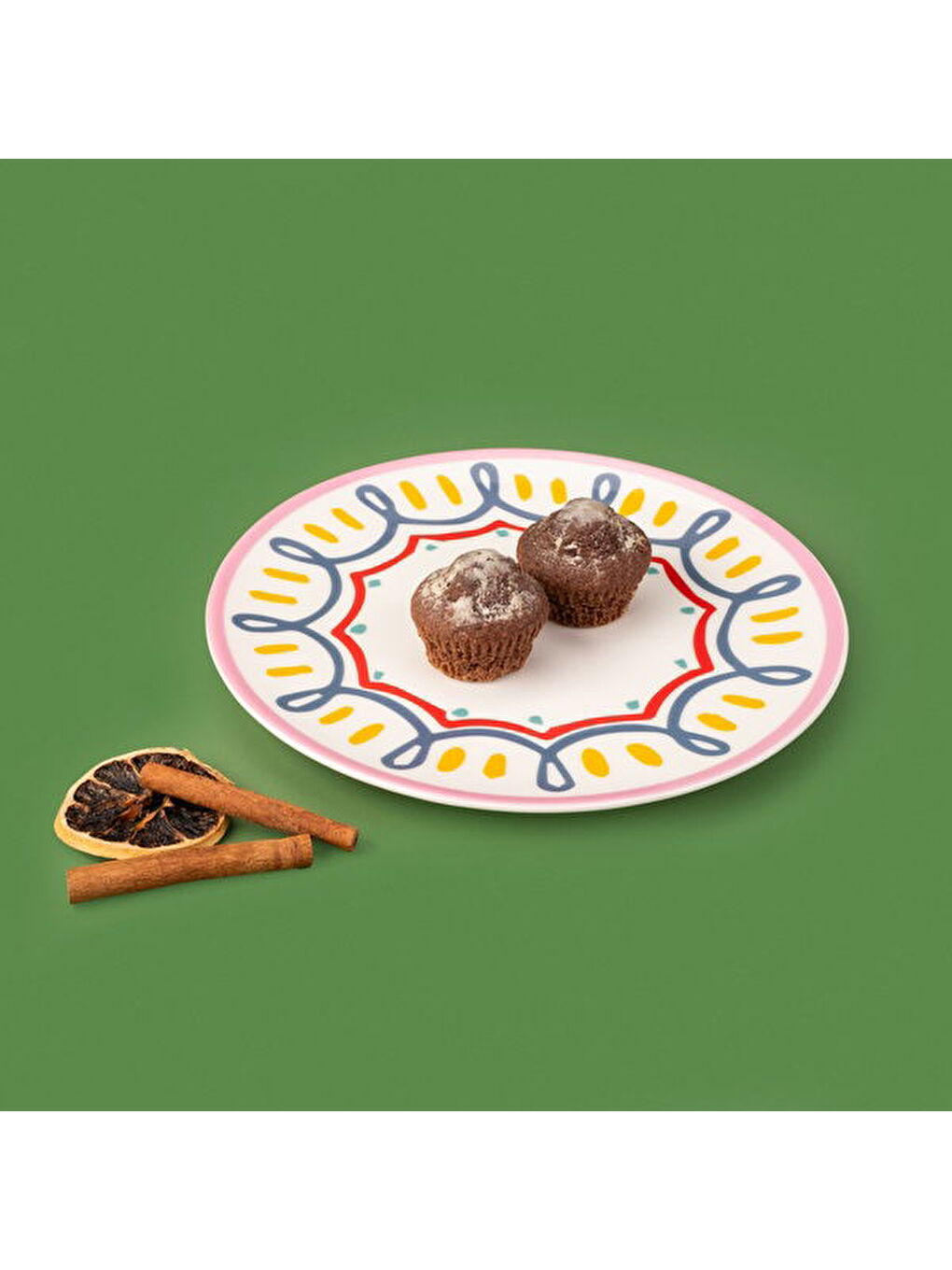 Karışık Kitchen Bonjour Servis Tabağı - Renkli - 25 cm-2