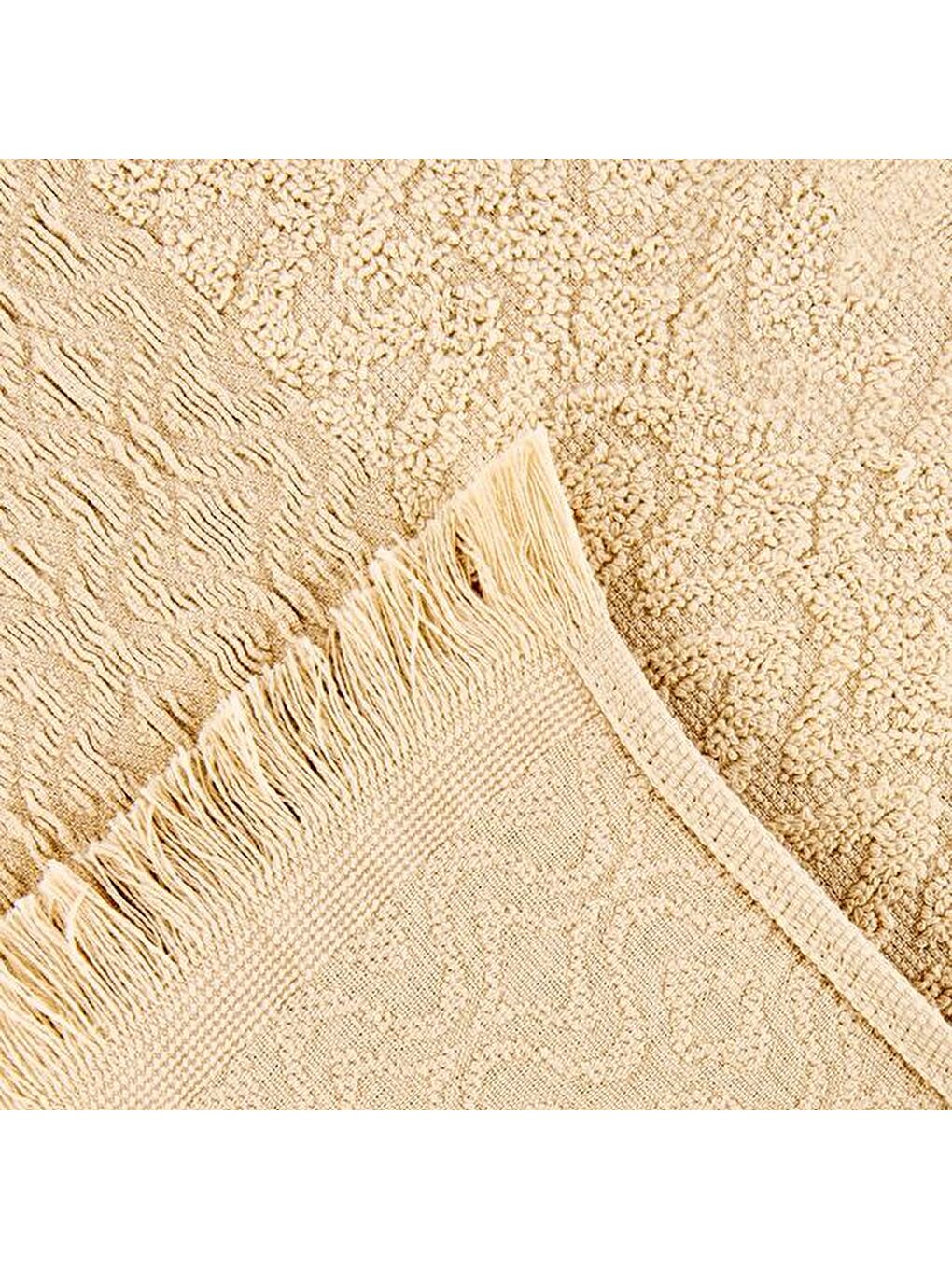 Ekru Soft Charm 2'li Havlu Seti - Krem - 30x30 cm-1