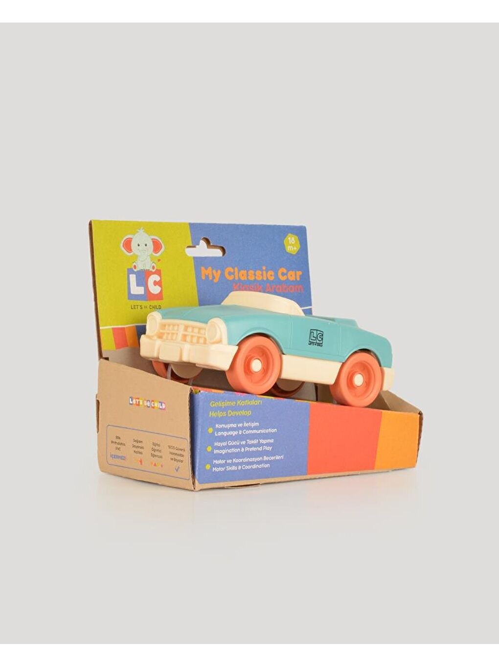 Oyuncak Turkuaz Klasik Arabam-5