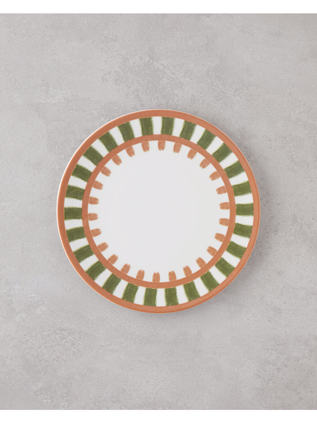 Beyaz Summer Lines Porselen Kahvaltı ve Sunum Seti 18 Parça 6 Kişilik Renkli-4