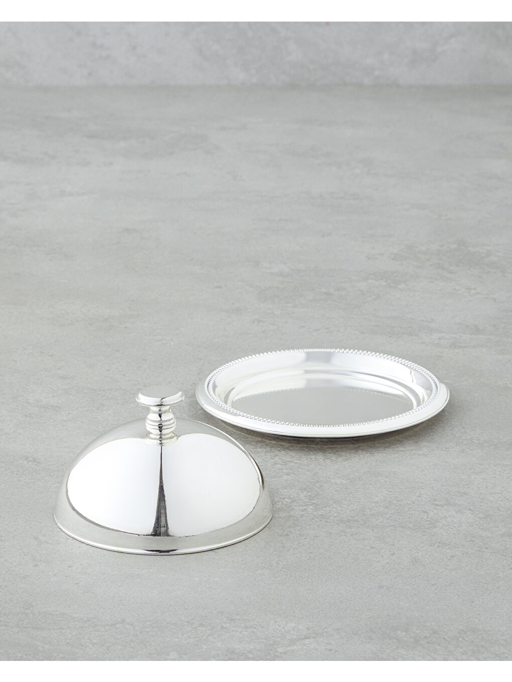 Gri Reflection Metal Kapaklı Sunumluk 13 cm Silver-1