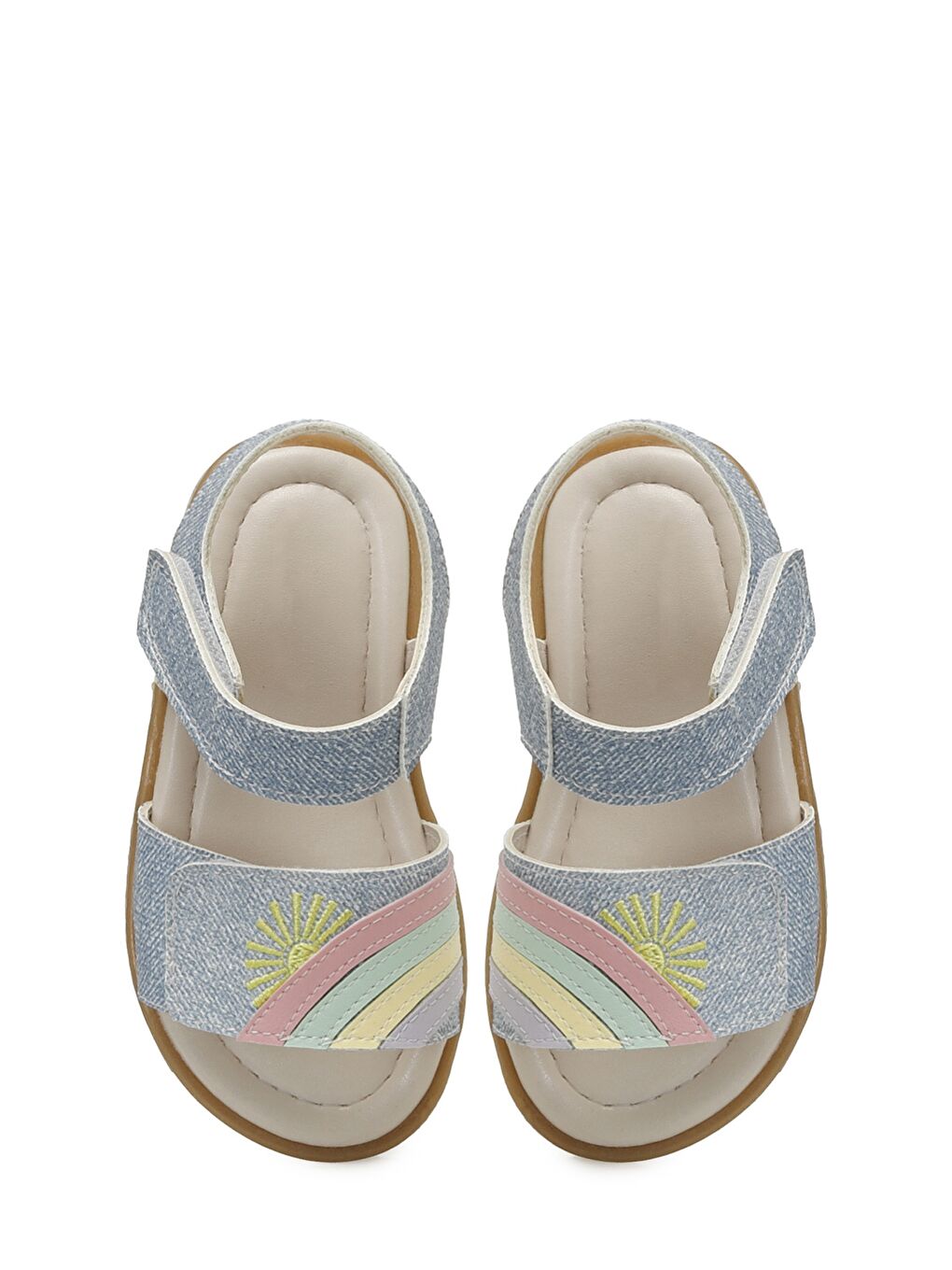 SUUP.B5FX Mavi Kız Bebek Sandalet-3