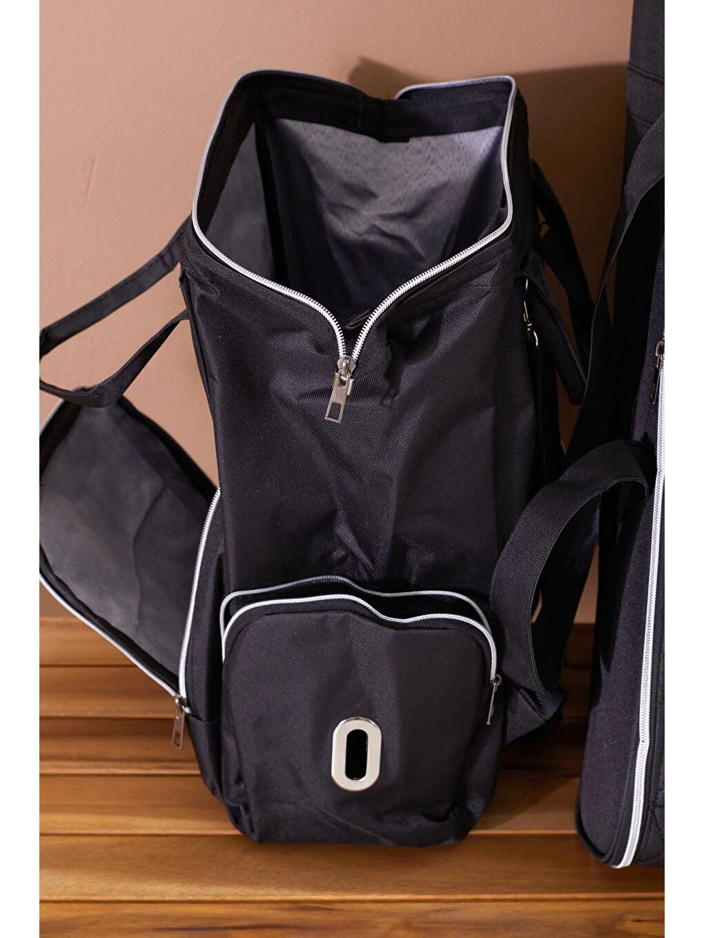 Siyah Bebek Taşıma Çantası ve Termal Bakım Seti Çantası 2'li Set 19107-4