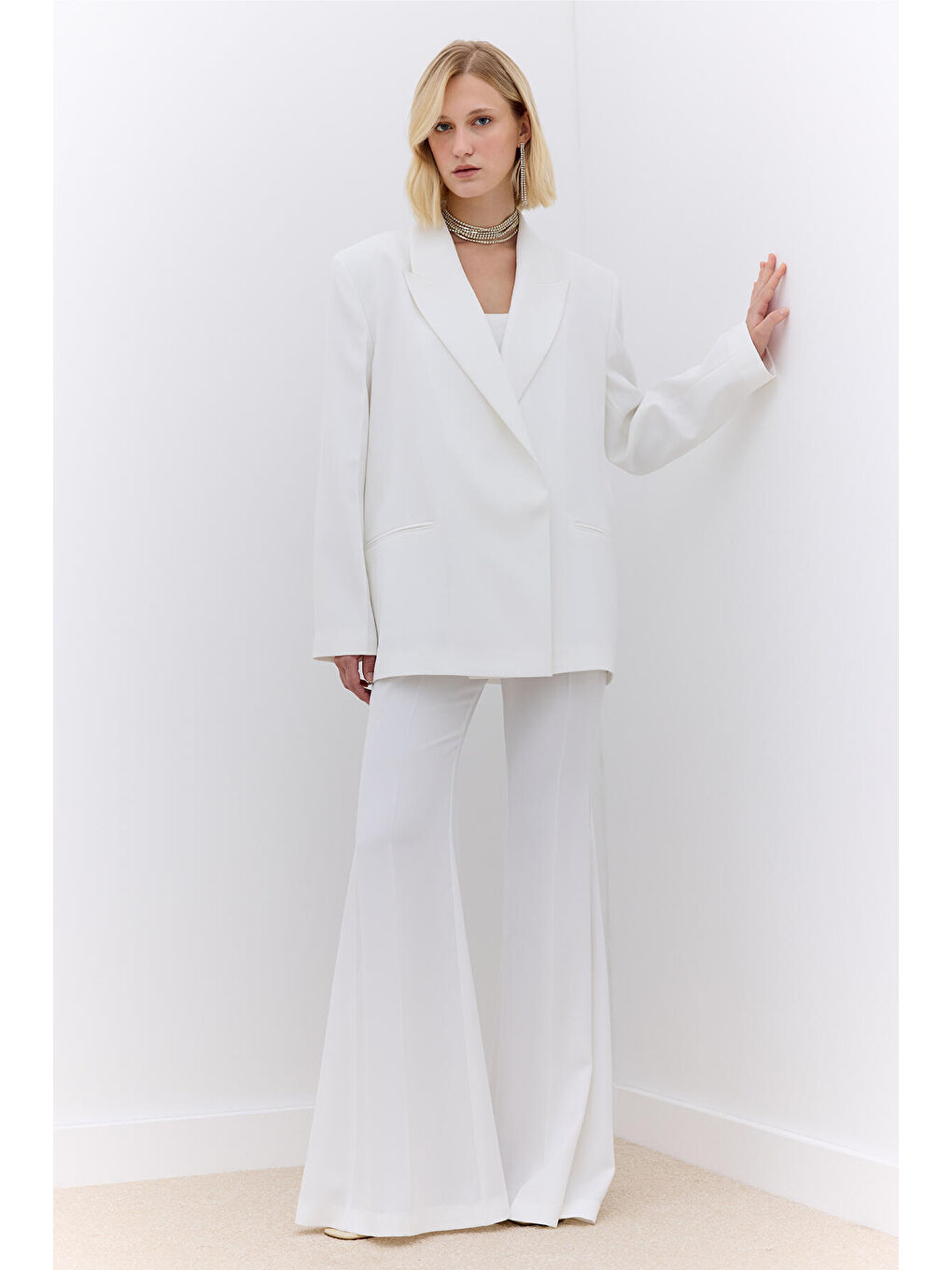 Vıctorıa Abiye Ceket Ekru-1