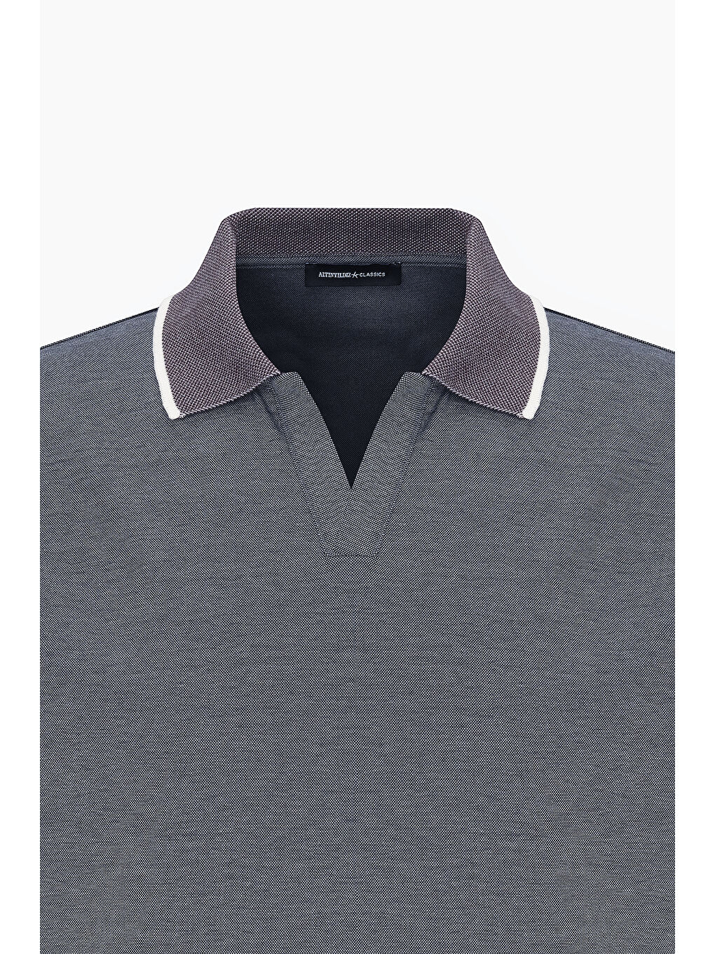 Erkek Antrasit Slim Fit Dar Kesim Pamuklu Polo Yaka Tişört-6