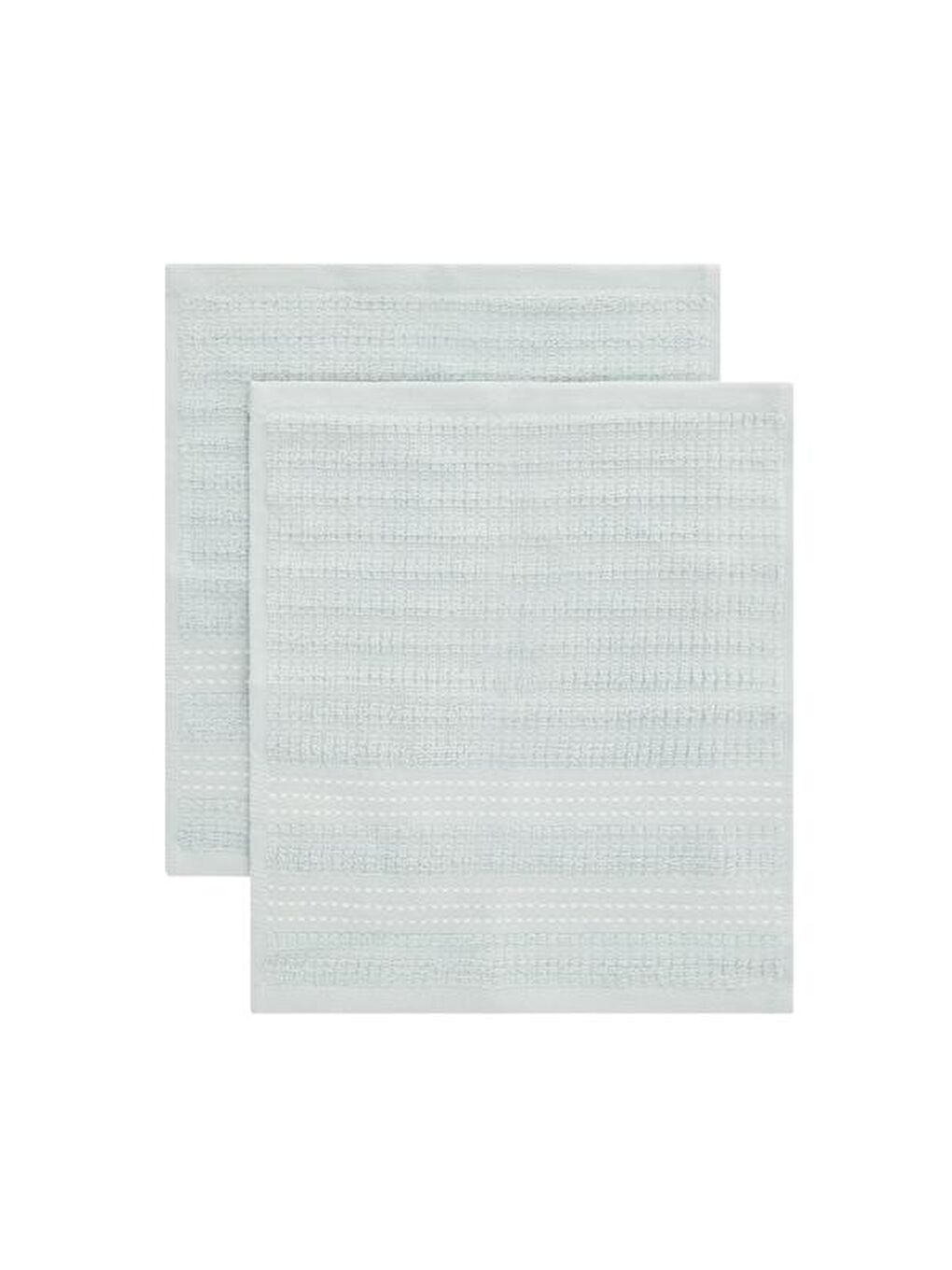 Evidea Soft Stripe 2'li Havlu Seti - Mavi - 30x30 cm - 1