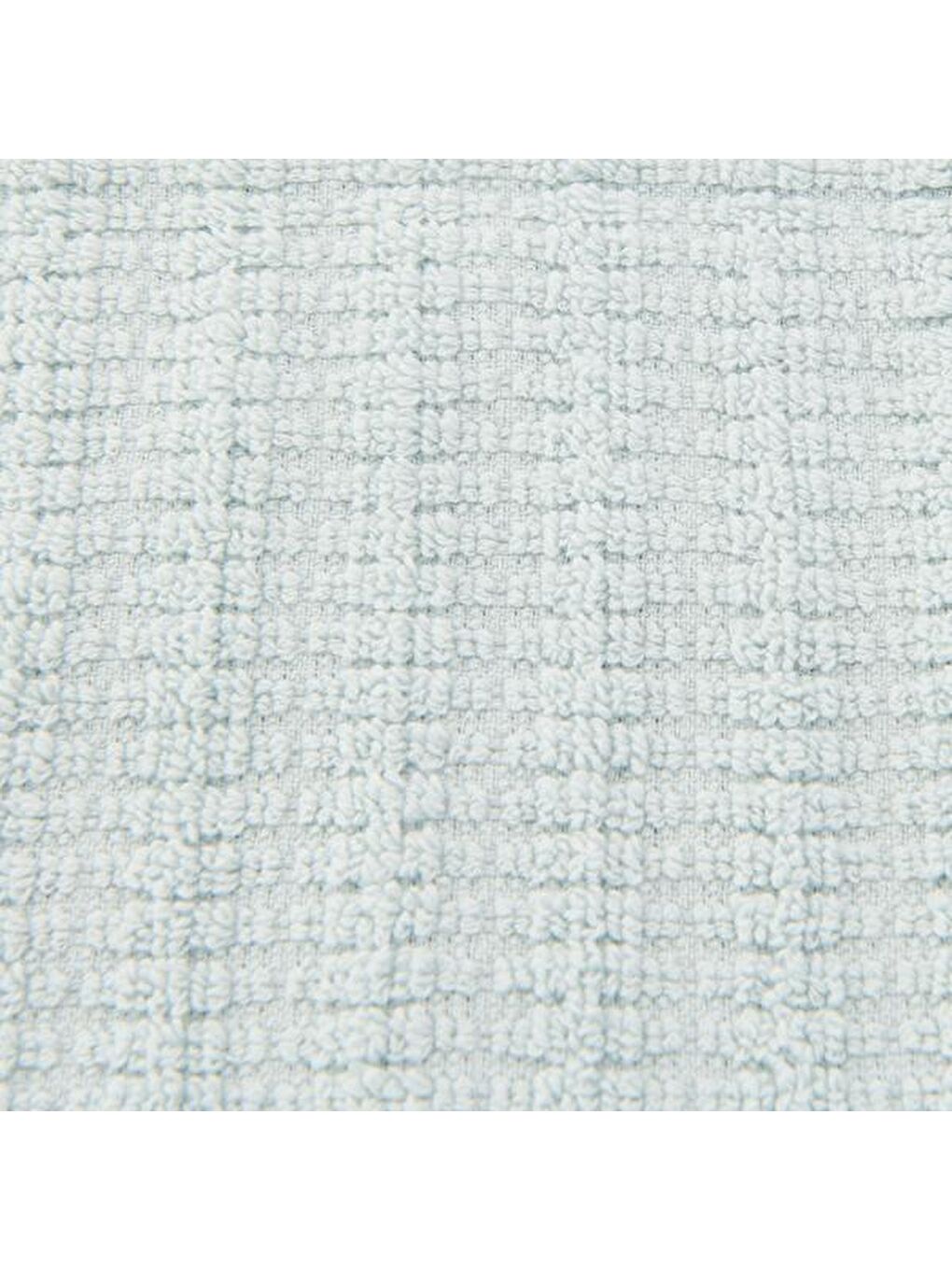 Evidea Soft Stripe 2'li Havlu Seti - Mavi - 30x30 cm - 3
