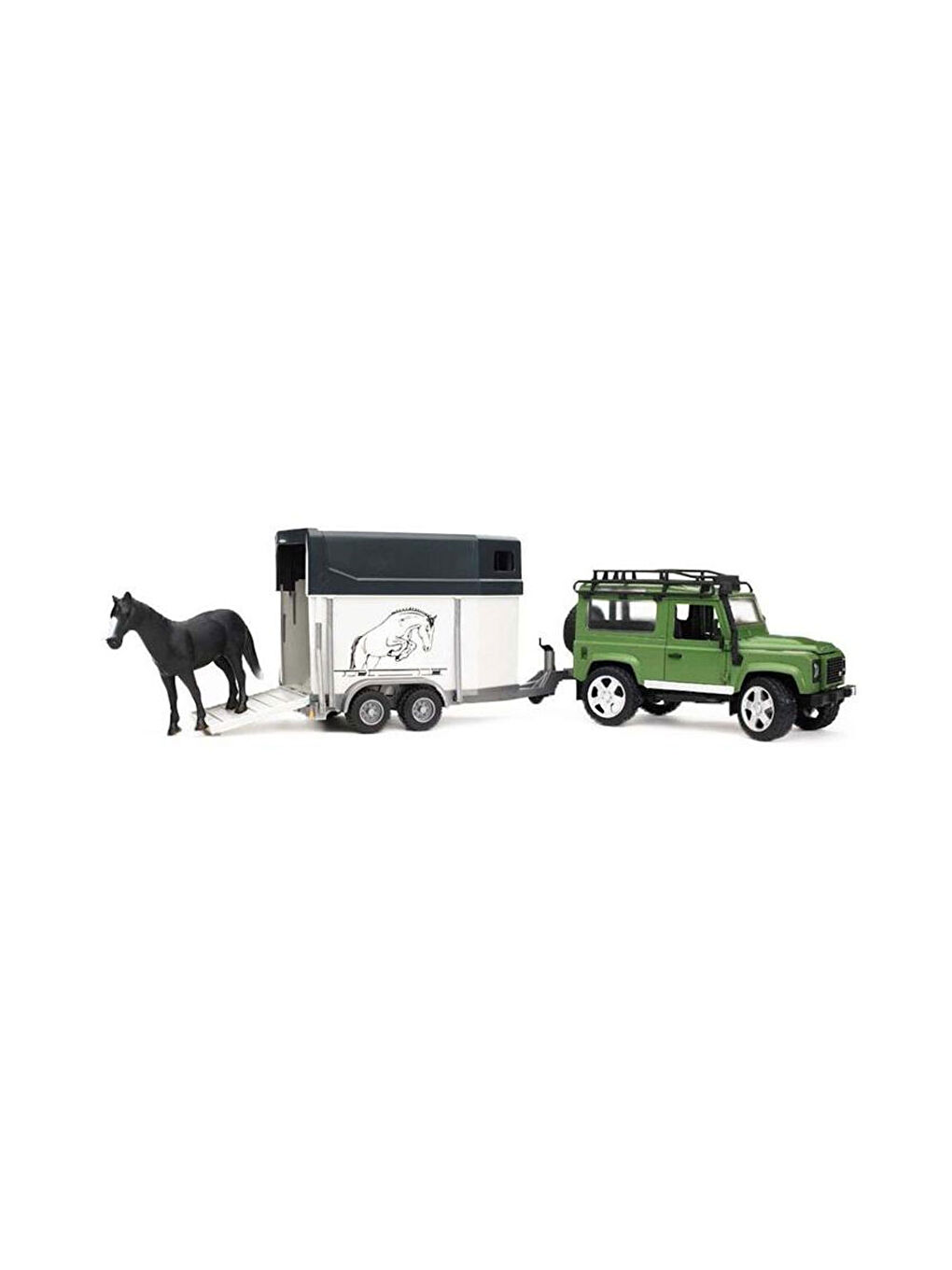 Bruder Renksiz Oyuncak Land Rover Arazi Aracı At Nakil Aracı BR02592