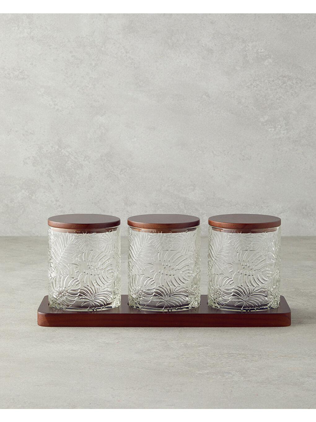 Kahverengi Gronda Soda Cam 3'lü Baharatlık 400 ml Kahve