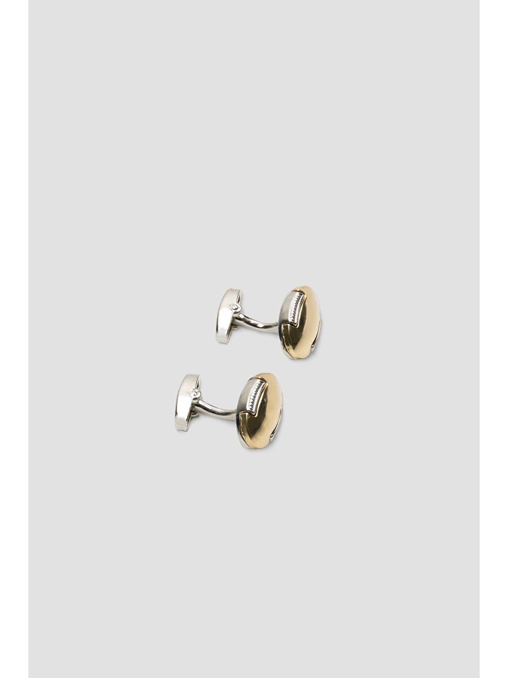 Sarı 98515 Silver Gold Erkek Kol Düğmesi-1