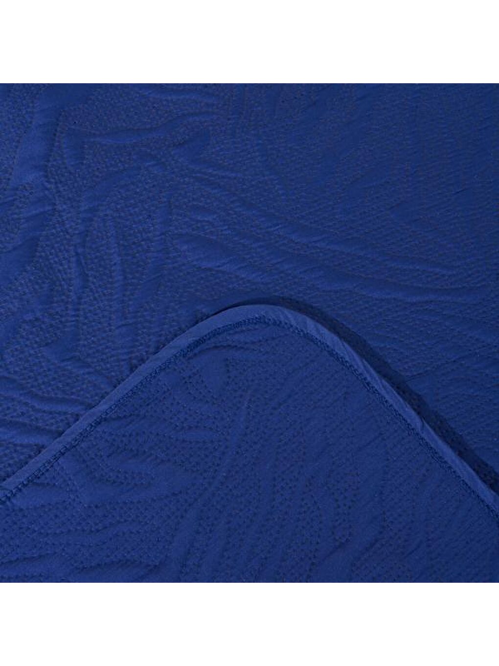 Soft Retro Çift Kişilik Yatak Örtüsü - Lacivert - 180x230 cm-3