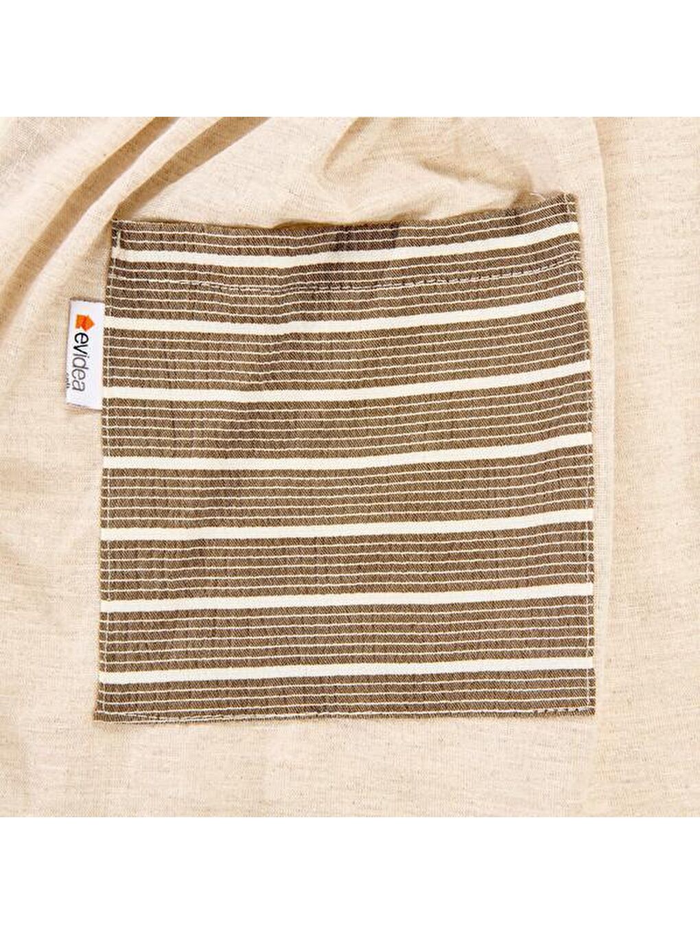 Soft Fırfırlı Mutfak Önlüğü - Bej - 45x64 cm-3