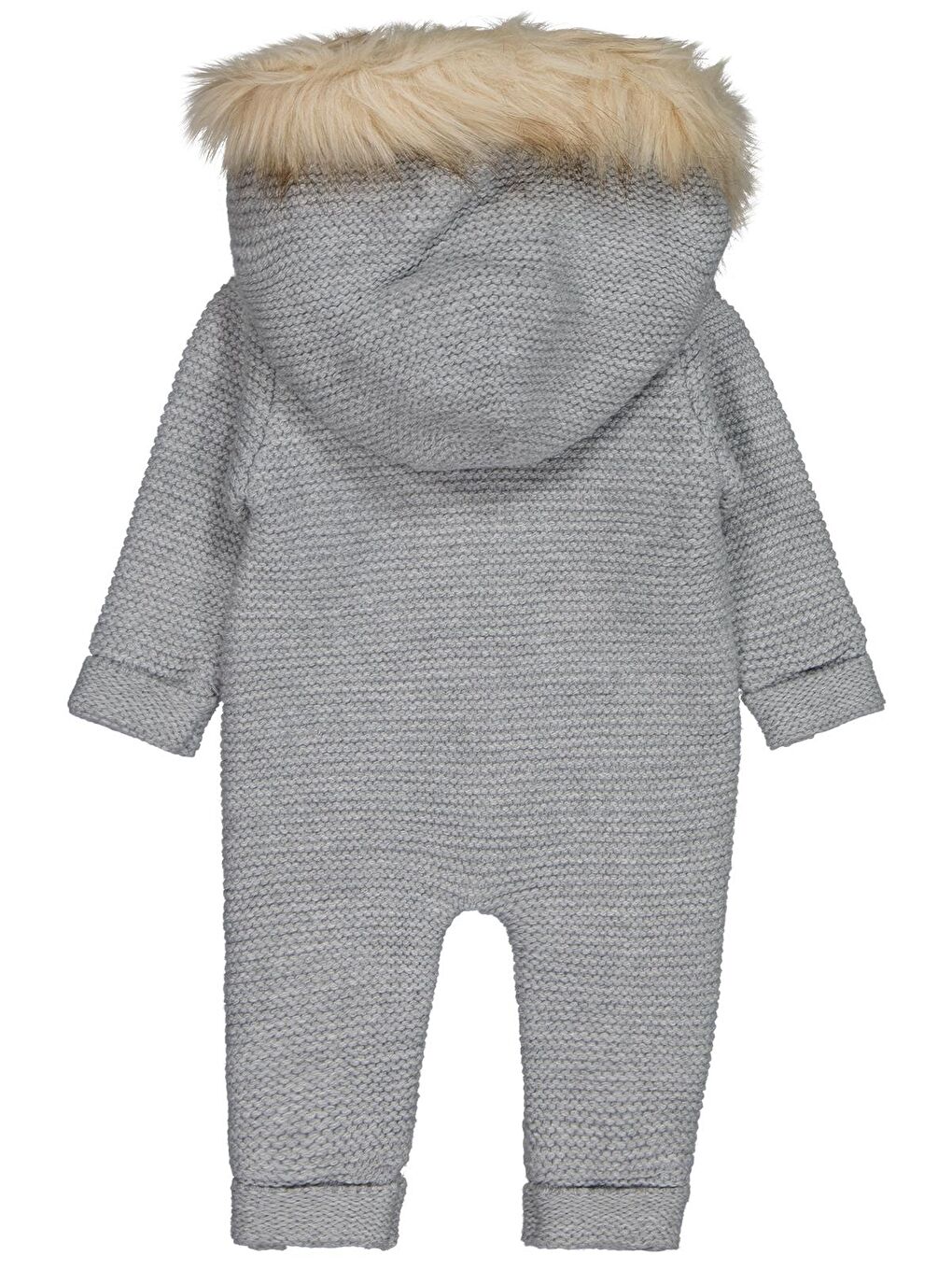 Beybek Kapüşonlu 3-12 Ay Tulum - Gri 6-9 Ay-1