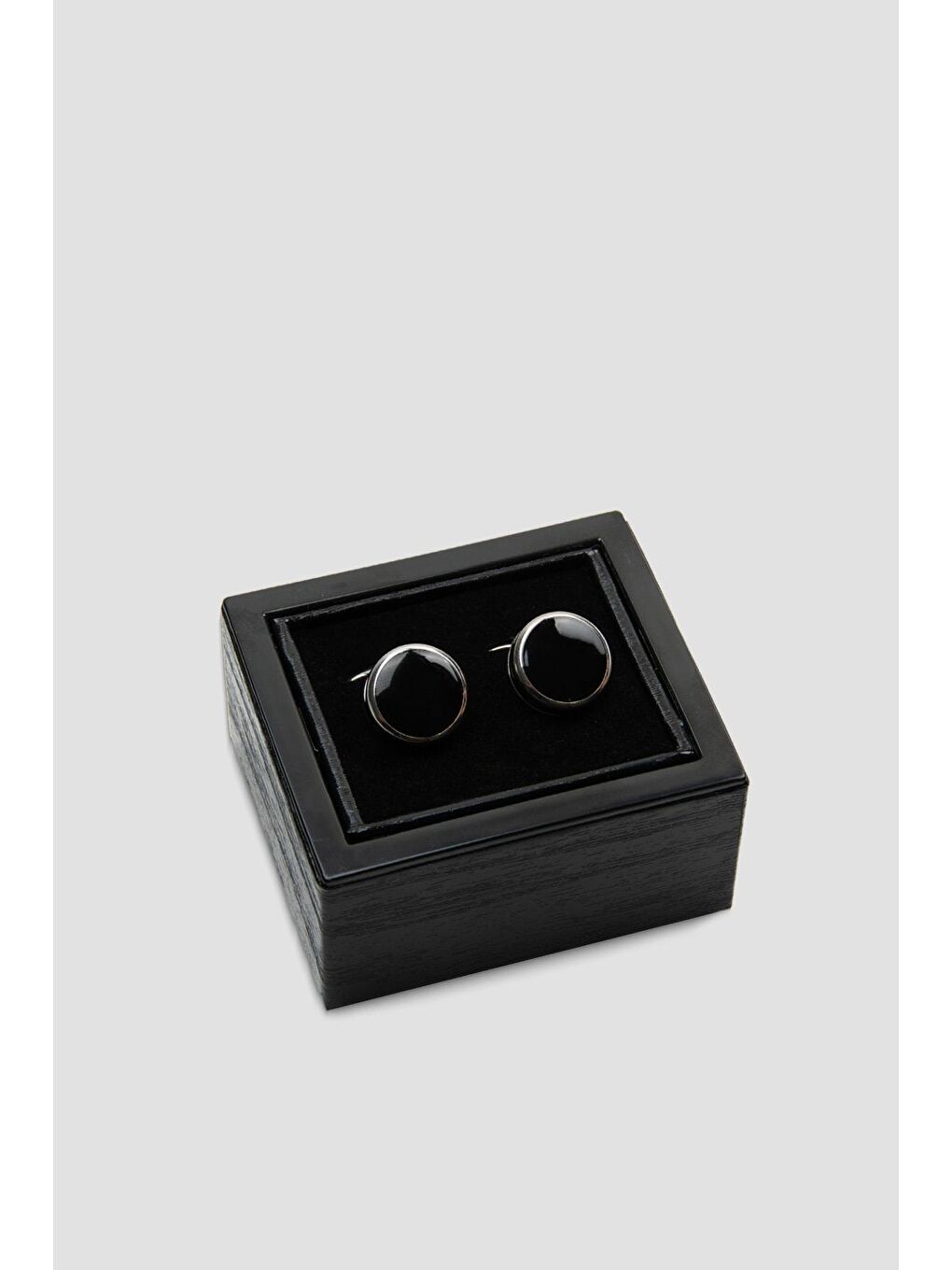 98509 Silver Siyah Erkek Kol Düğmesi