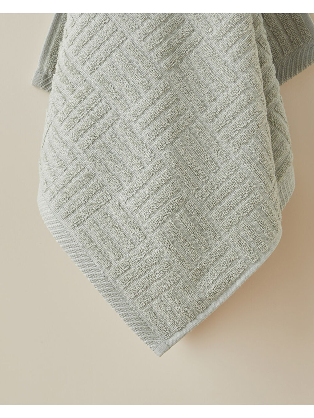 Yeşil Panera Pamuk Yüz Havlusu 50x85 cm Sage-1