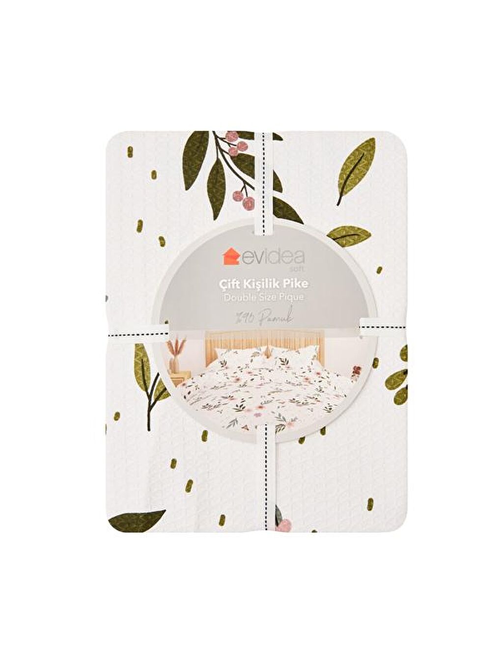 Karışık Soft Tarraco Çift Kişilik Pike - Renkli - 200x220 cm-1