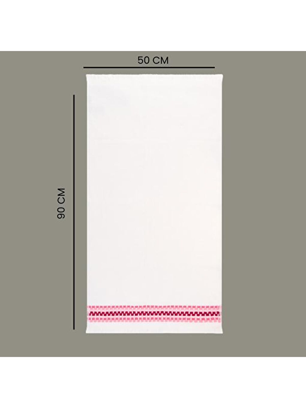 Soft Lydia Yüz Havlusu - Beyaz - 50x90 cm-2